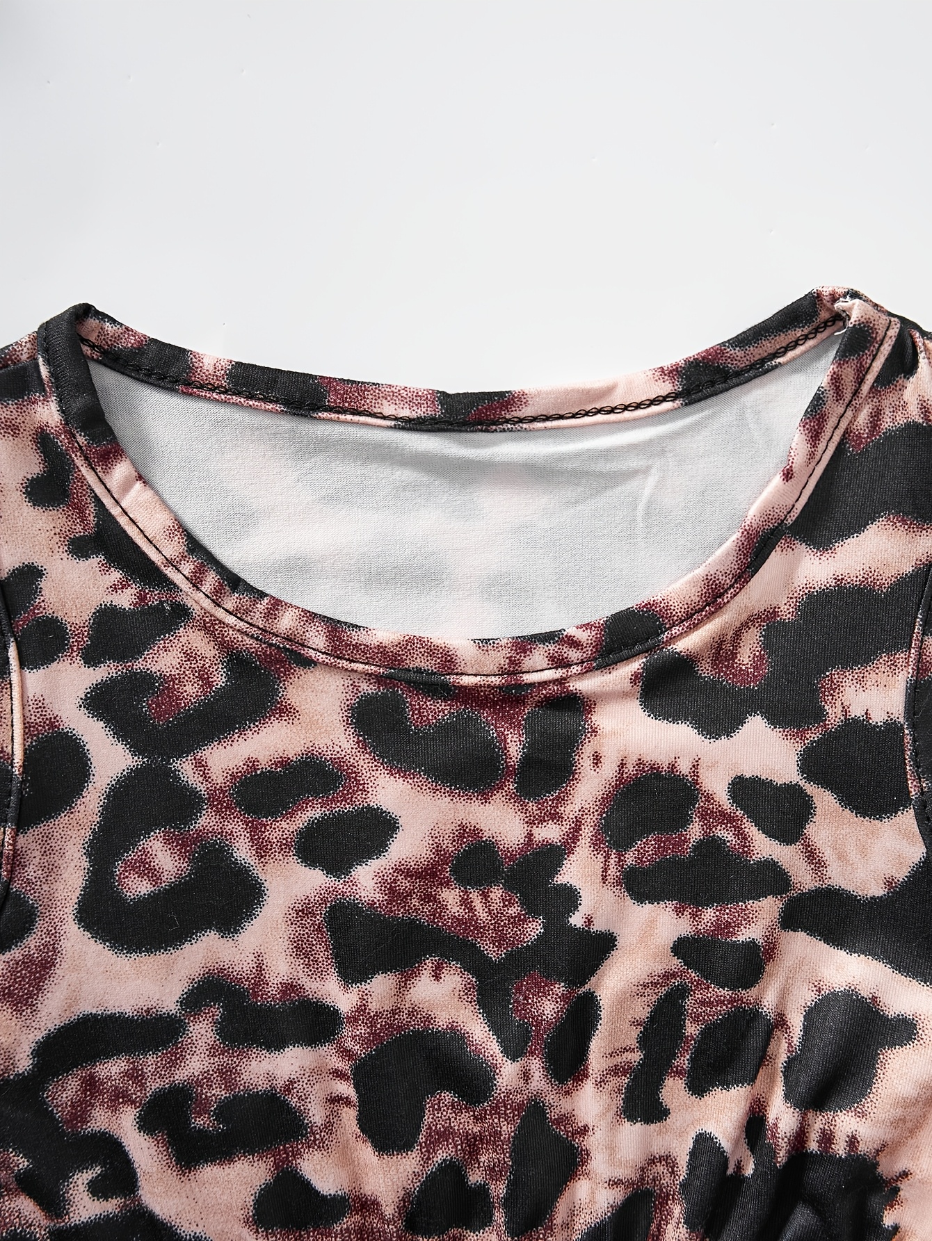 Girls Tank Top Pants Set Summer 2-Piece Leopard Print Stretch Ages 1-8 - 图片 4
