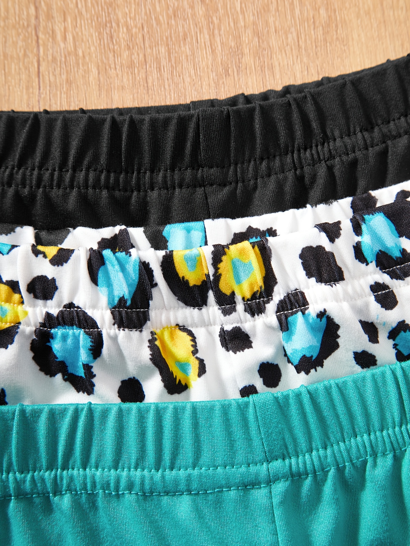 Girls Flare Pants All Season 3-Piece Leopard Print Houndstooth Stretch - 图片 5