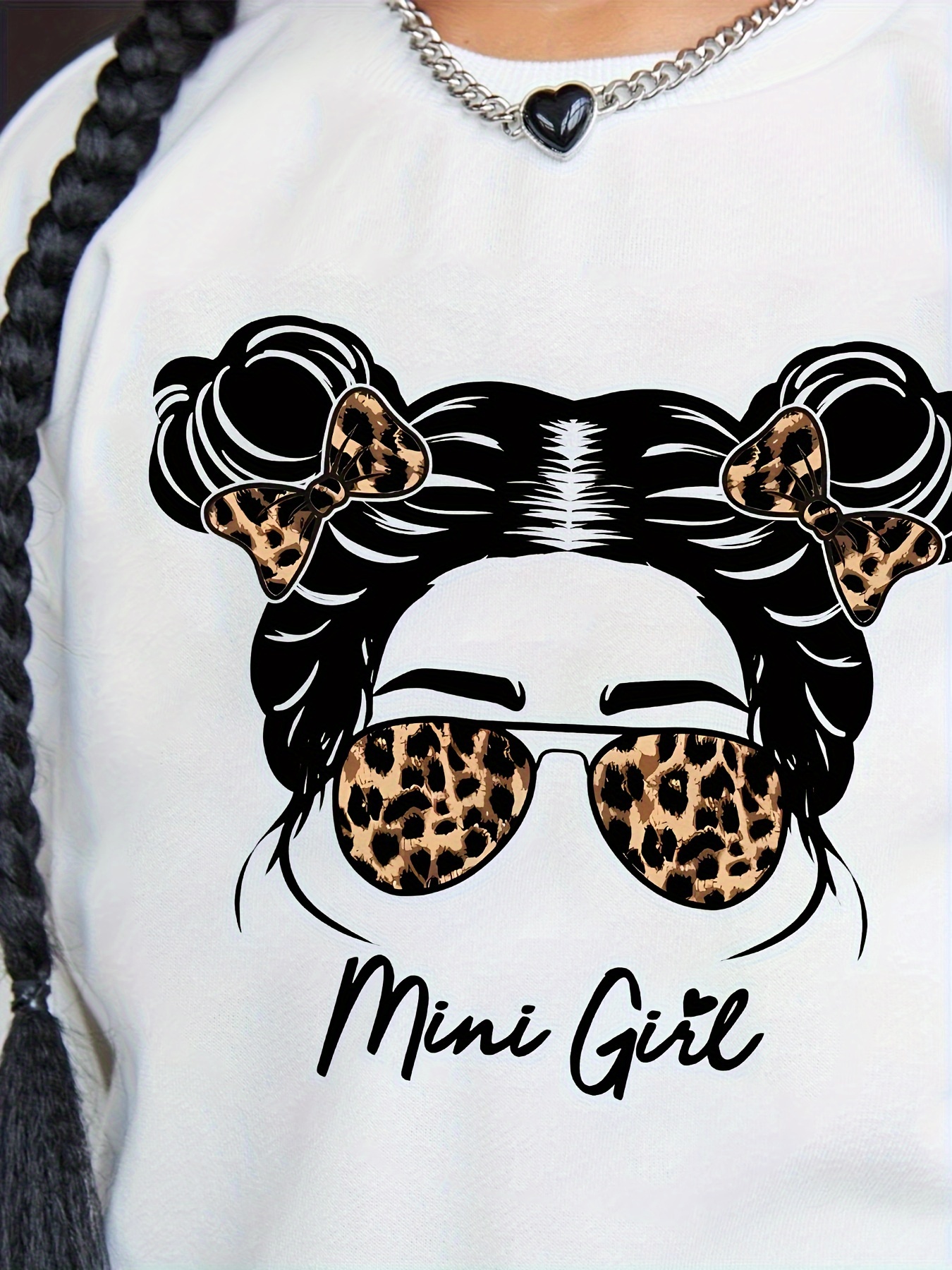 Girls Outfit Set Spring Fall 2-Piece Leopard Print Graphic Stretch - 图片 23