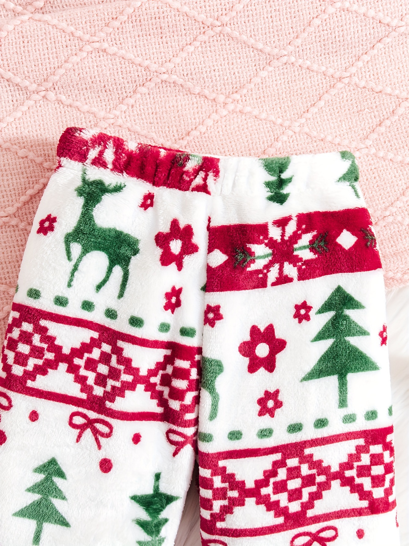 Girls Pants Set Fall Christmas Stretch Comfort Ages 1-8 - 图片 4