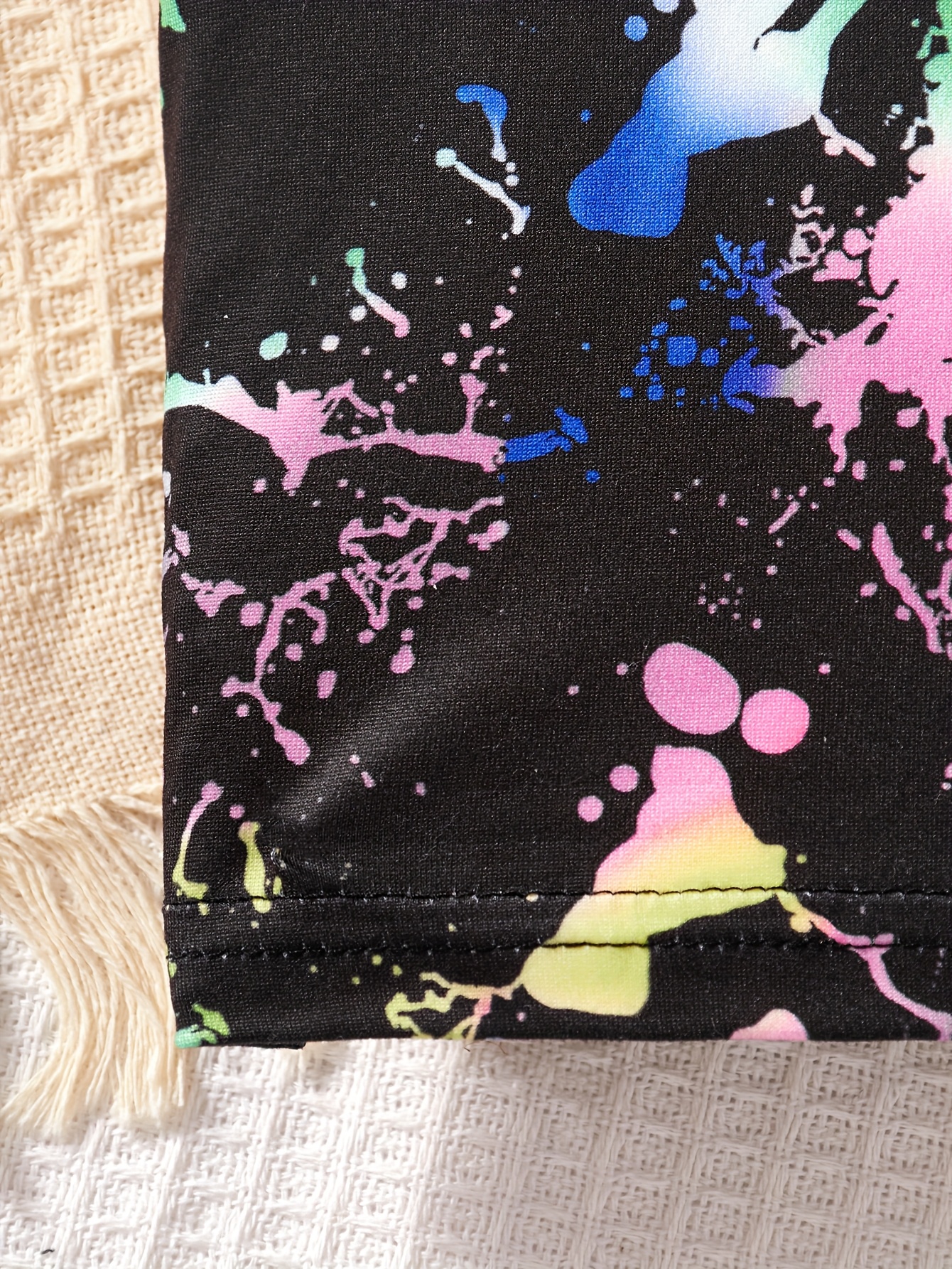 Girls Flare Pants Spring Summer 2-Piece Tie Dye Stretch Ages 3+ - 图片 14