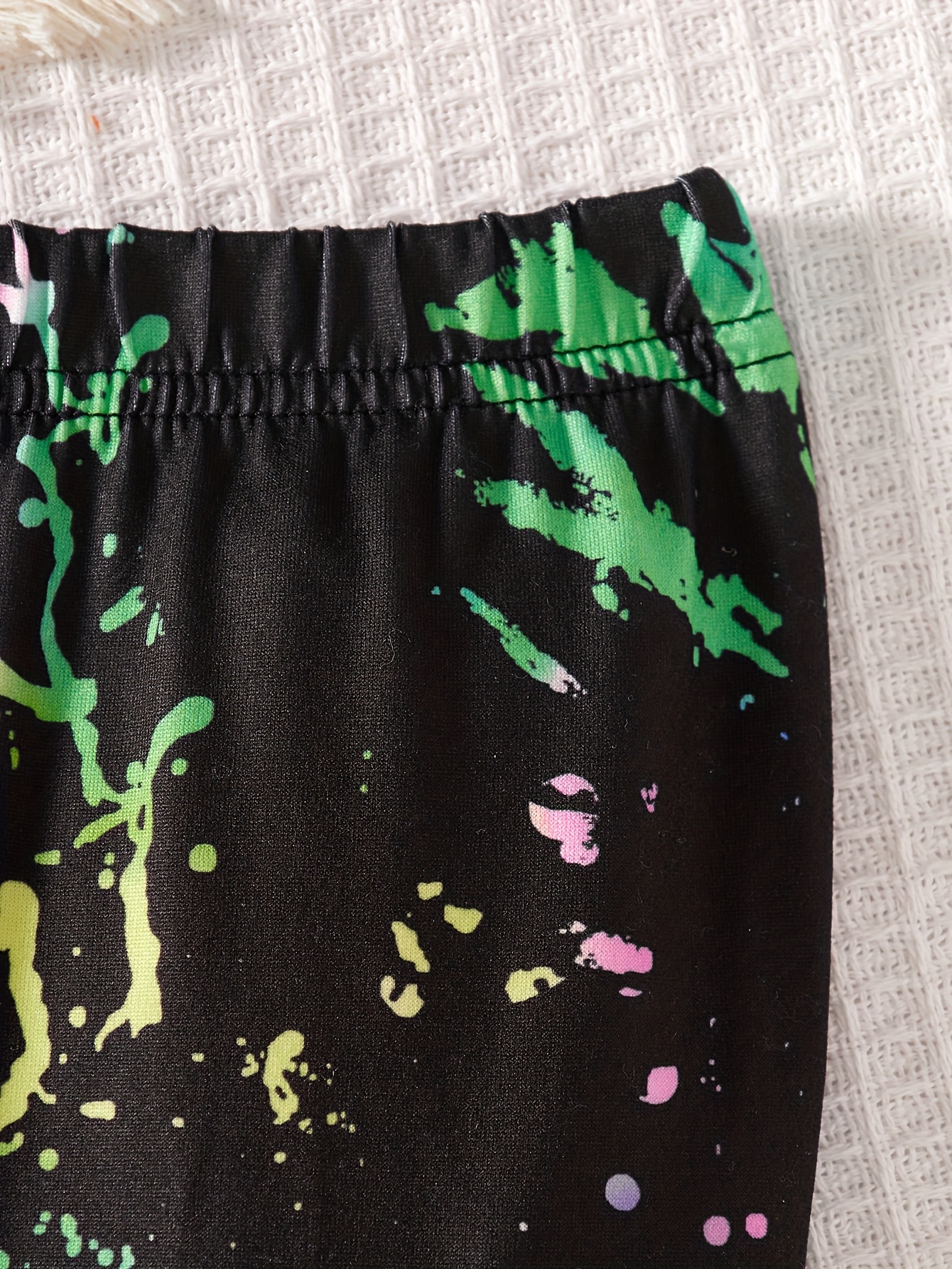 Girls Flare Pants Spring Summer 2-Piece Tie Dye Stretch Ages 3+ - 图片 16
