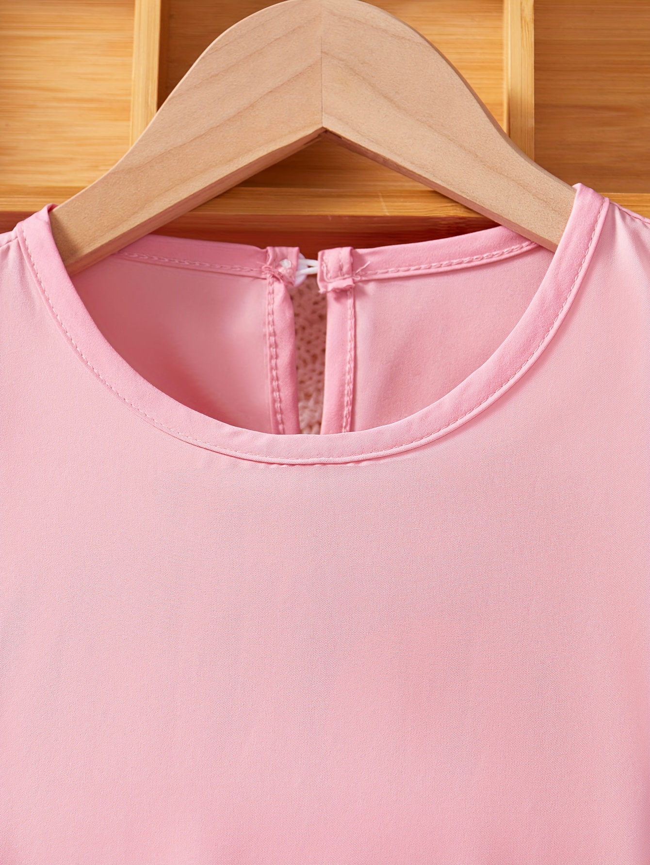 Girls Outfit Set Summer 2-Piece Solid Ruffle Stretch Teen Girls - 图片 4