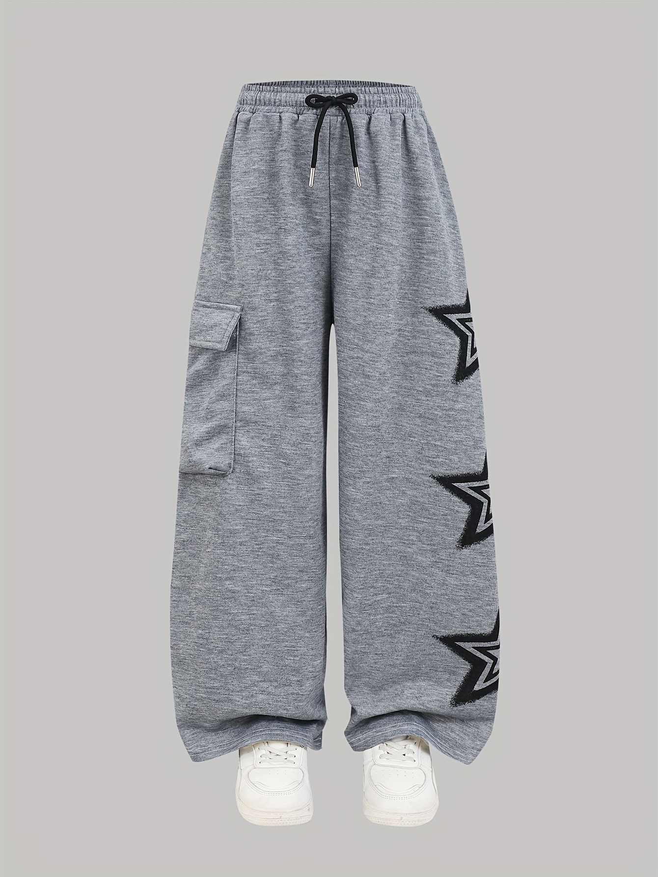 Girls Y2K Streetwear Cargo Pants Graphic Print Fall Winter Easy Care - 图片 2