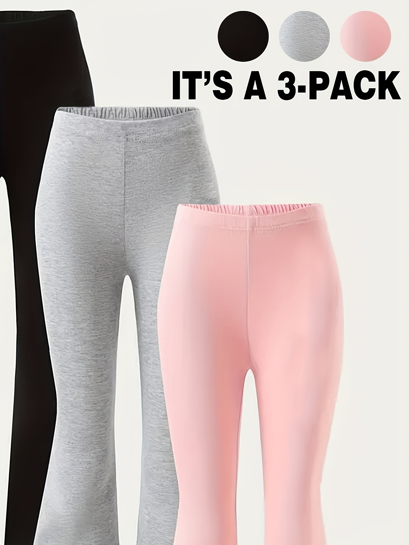 Teen Girls Flare Pants 3-Piece Set Graphic All Season Stretch - 图片 5