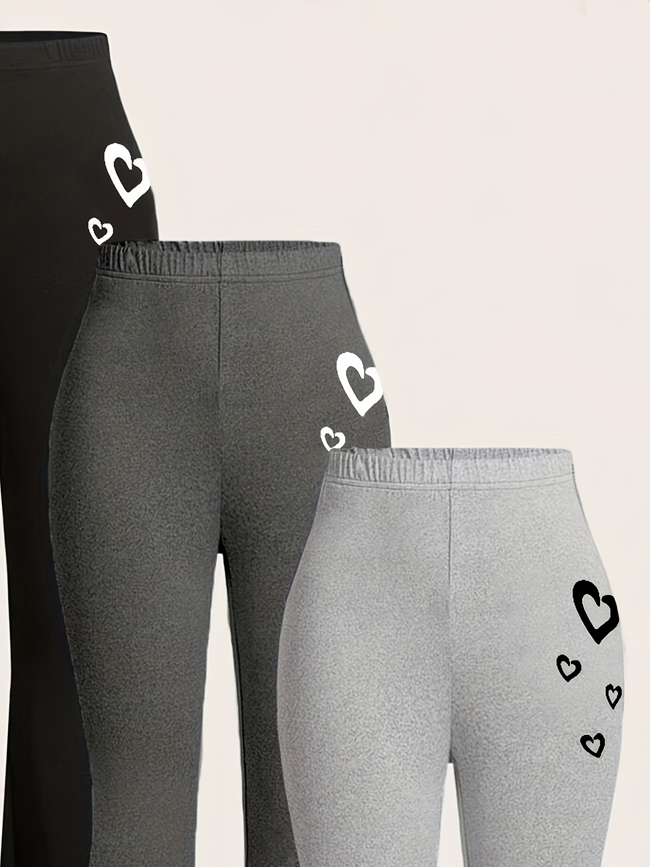 Teen Girls Flare Pants 3-Piece Set Graphic All Season Stretch - 图片 9