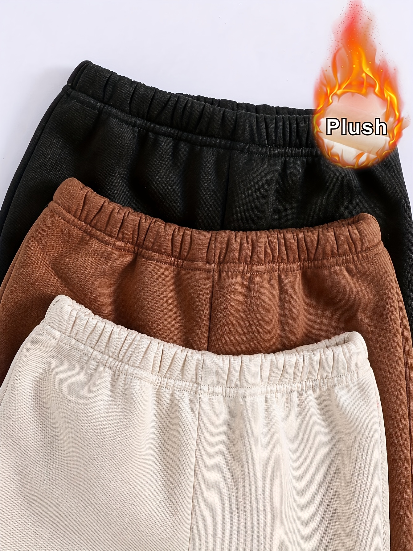 Girls Sweatpants 3-Piece Set Letter Print Fall Winter Stretch - 图片 4