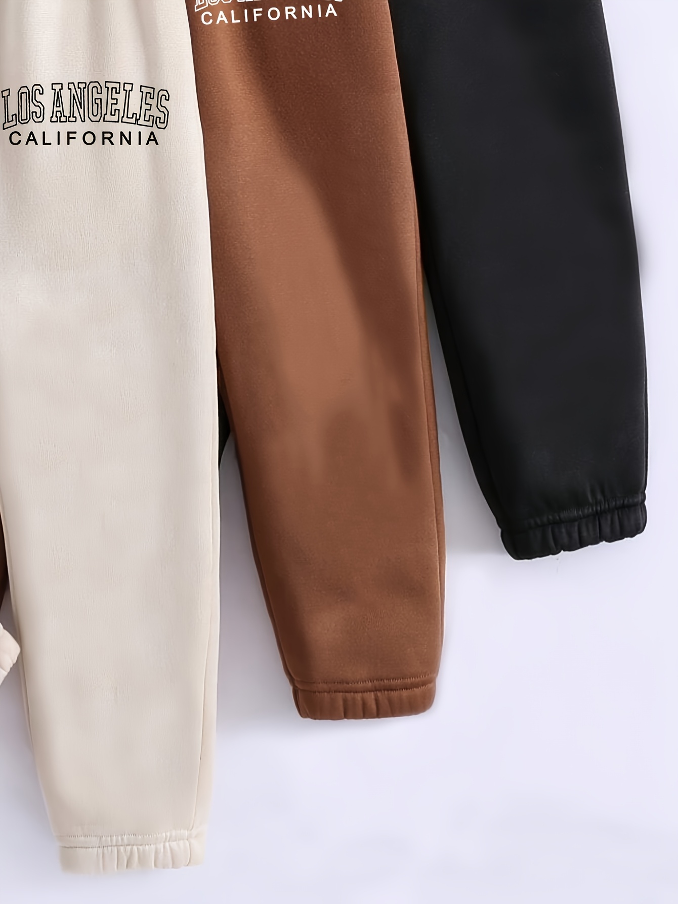 Girls Sweatpants 3-Piece Set Letter Print Fall Winter Stretch - 图片 5