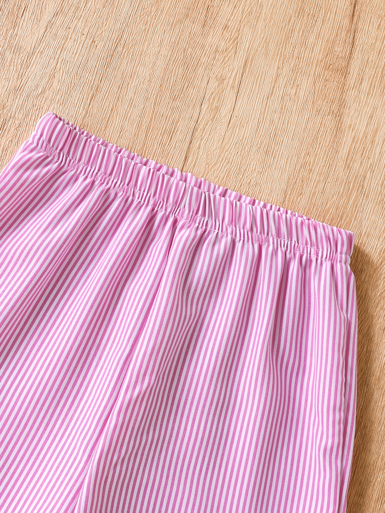 Girls Loose Fit Wide Leg Pants 2-Piece Set Graphic Spring Summer Easy Care - 图片 5