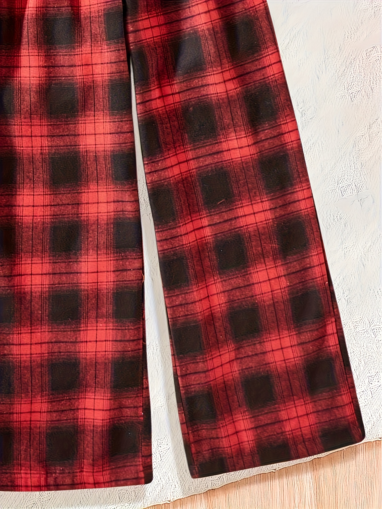 Girls Straight Leg Pants 2-Piece Set Christmas Fall Winter Easy Care - 图片 4