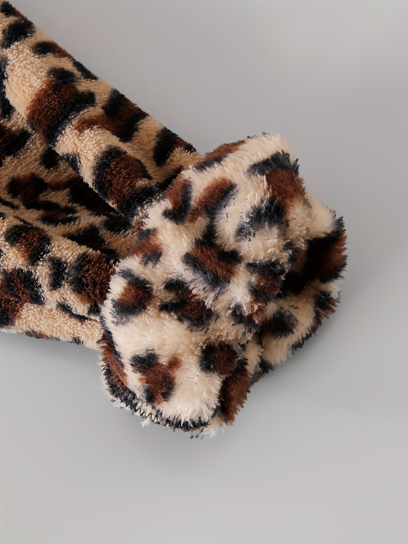 Teen Girls Hoodie Pants 2-Piece Set Leopard Print Fall Winter Stretch - 图片 5