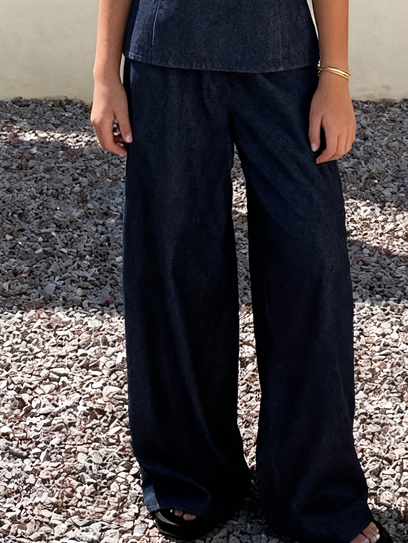 Teen Girls Jeans 2-Piece Set Solid Spring Summer Stretch - 图片 5