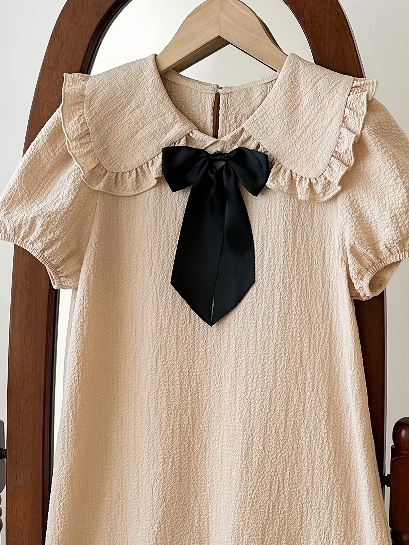 Teen Girls Dress 2-Piece Set Solid Spring Summer Easy Care - 图片 4