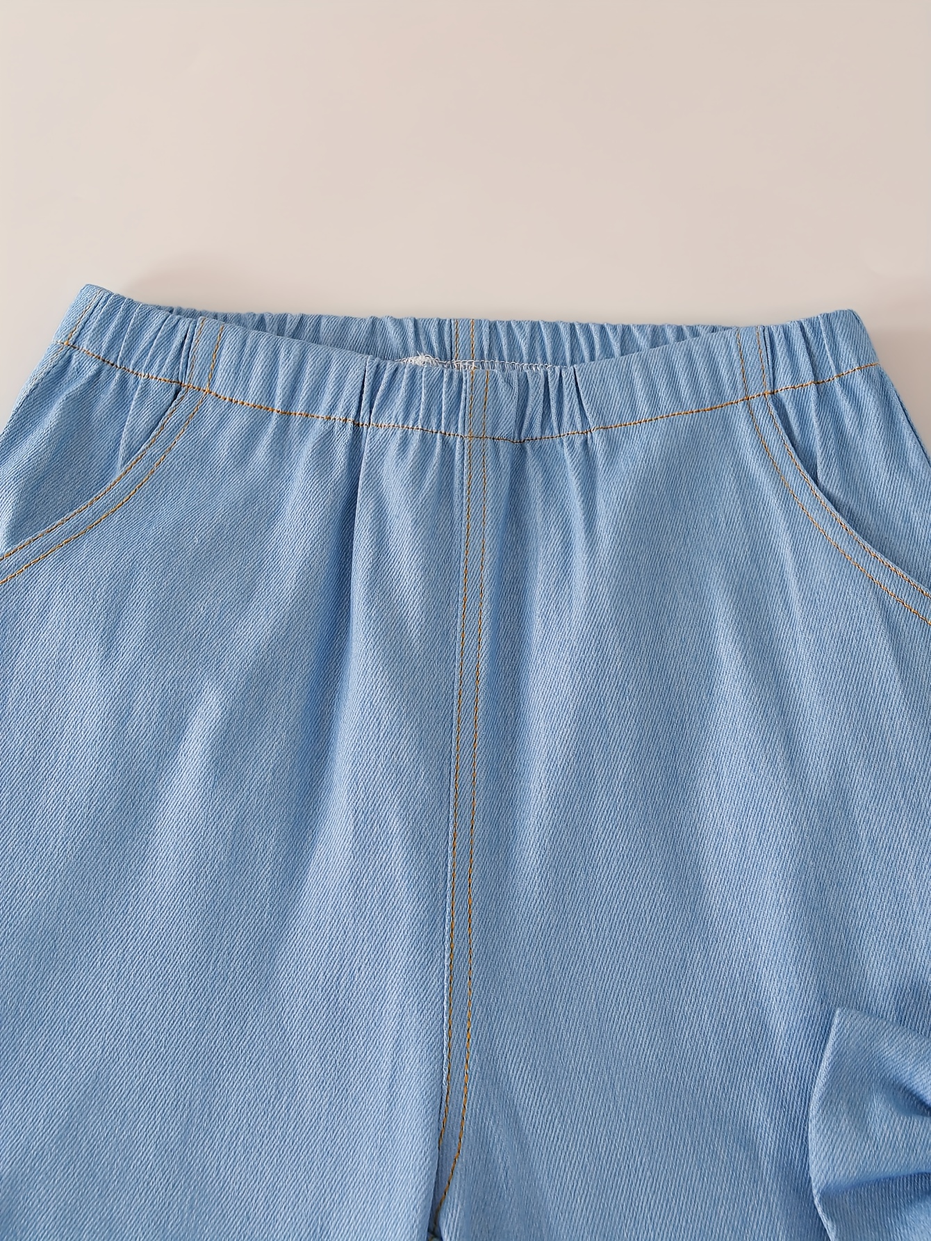 Teen Girls Streetwear Jeans Solid Fall Winter Easy Care - 图片 3