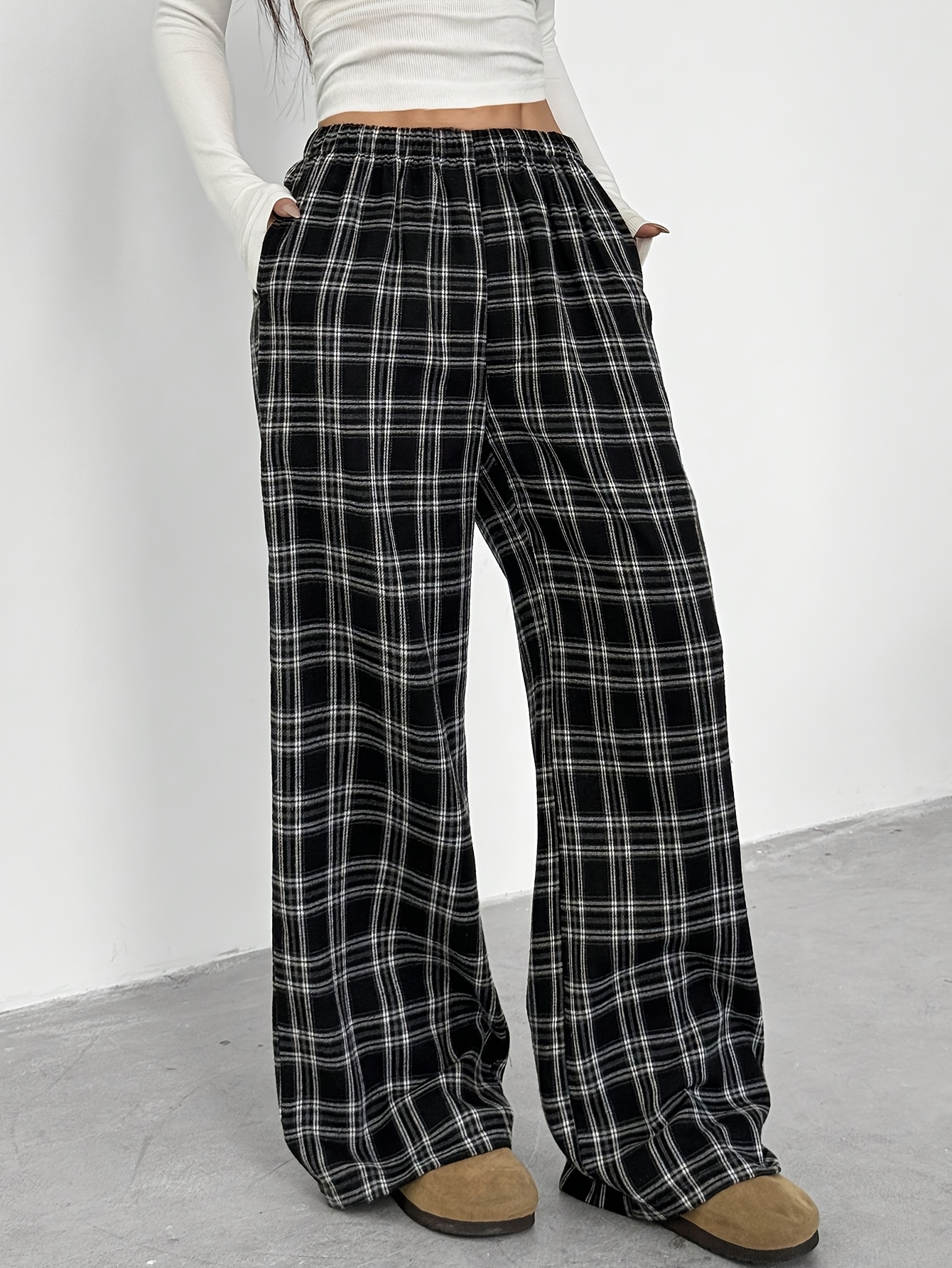 Teen Girls Streetwear Loose Fit Loose Pants 2-Piece Set Christmas All Season - 图片 3