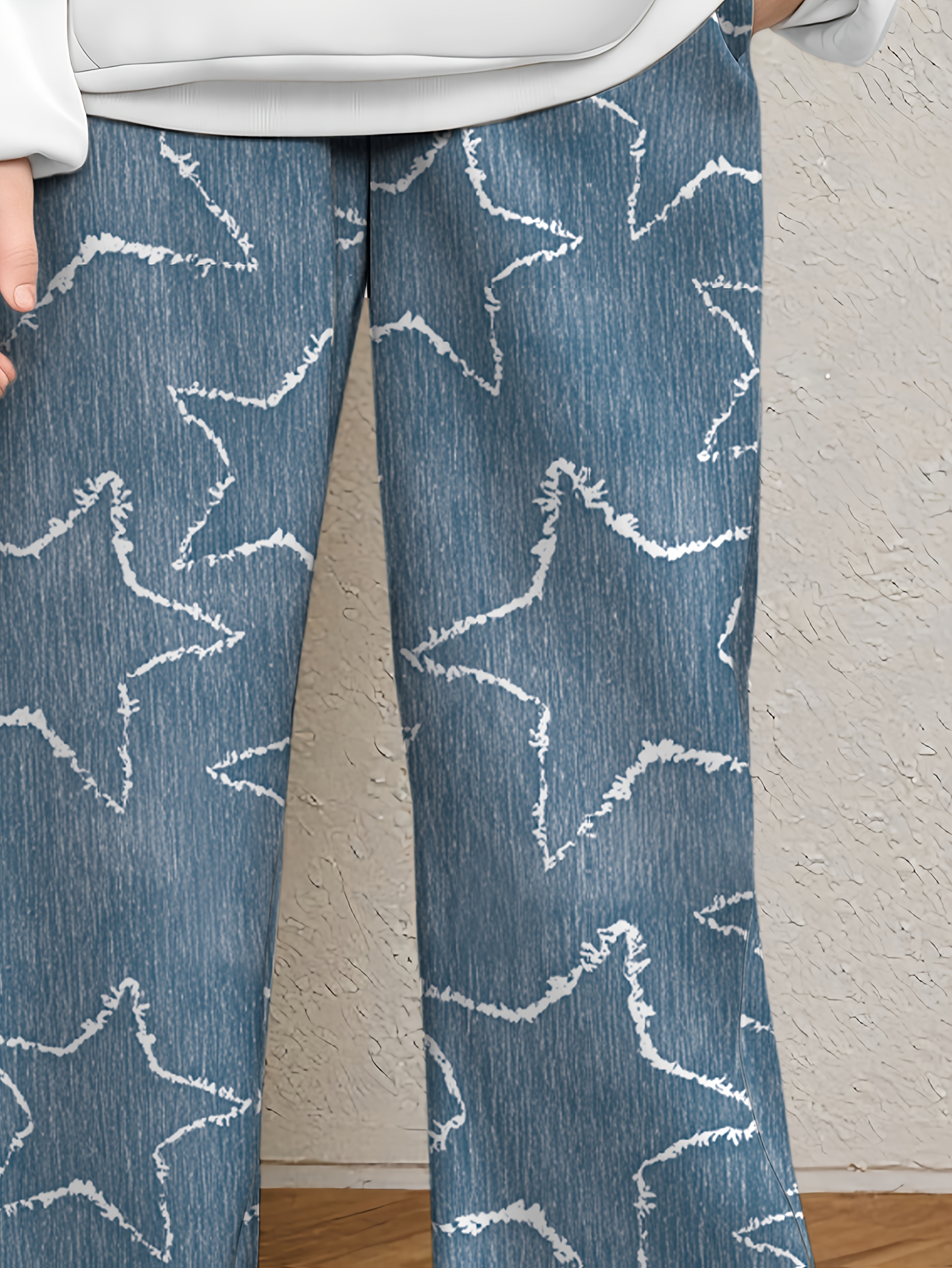 Girls Hoodie Wide Leg Pants 2-Piece Set Graphic Fall Winter Stretch - 图片 5
