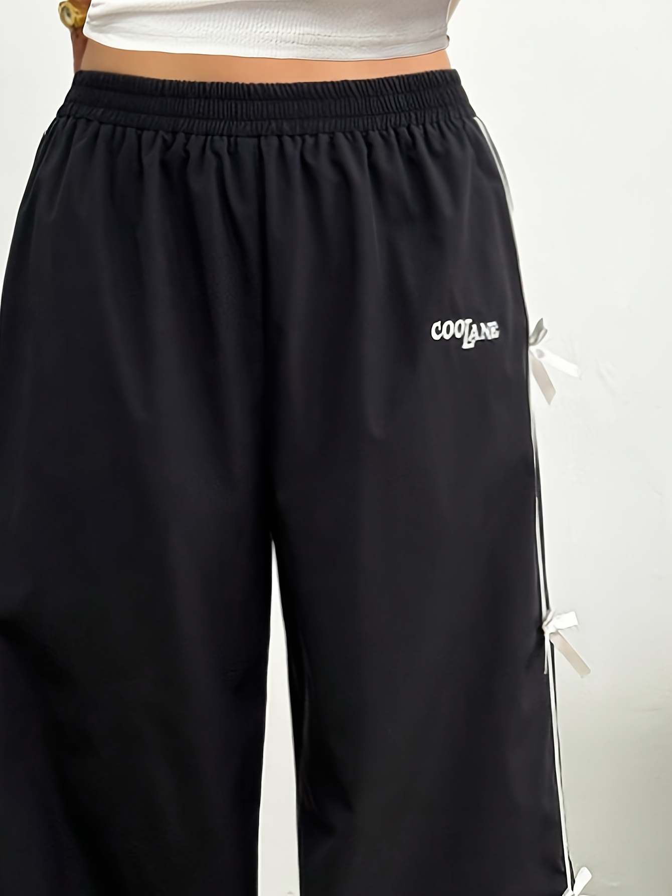 Teen Girls Streetwear Loose Fit Sweatpants Graphic Spring Summer Easy Care - 图片 5