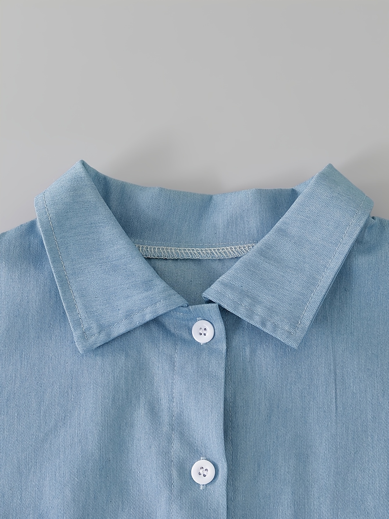 Teen Girls Jeans 2-Piece Set Solid All Season Stretch - 图片 3
