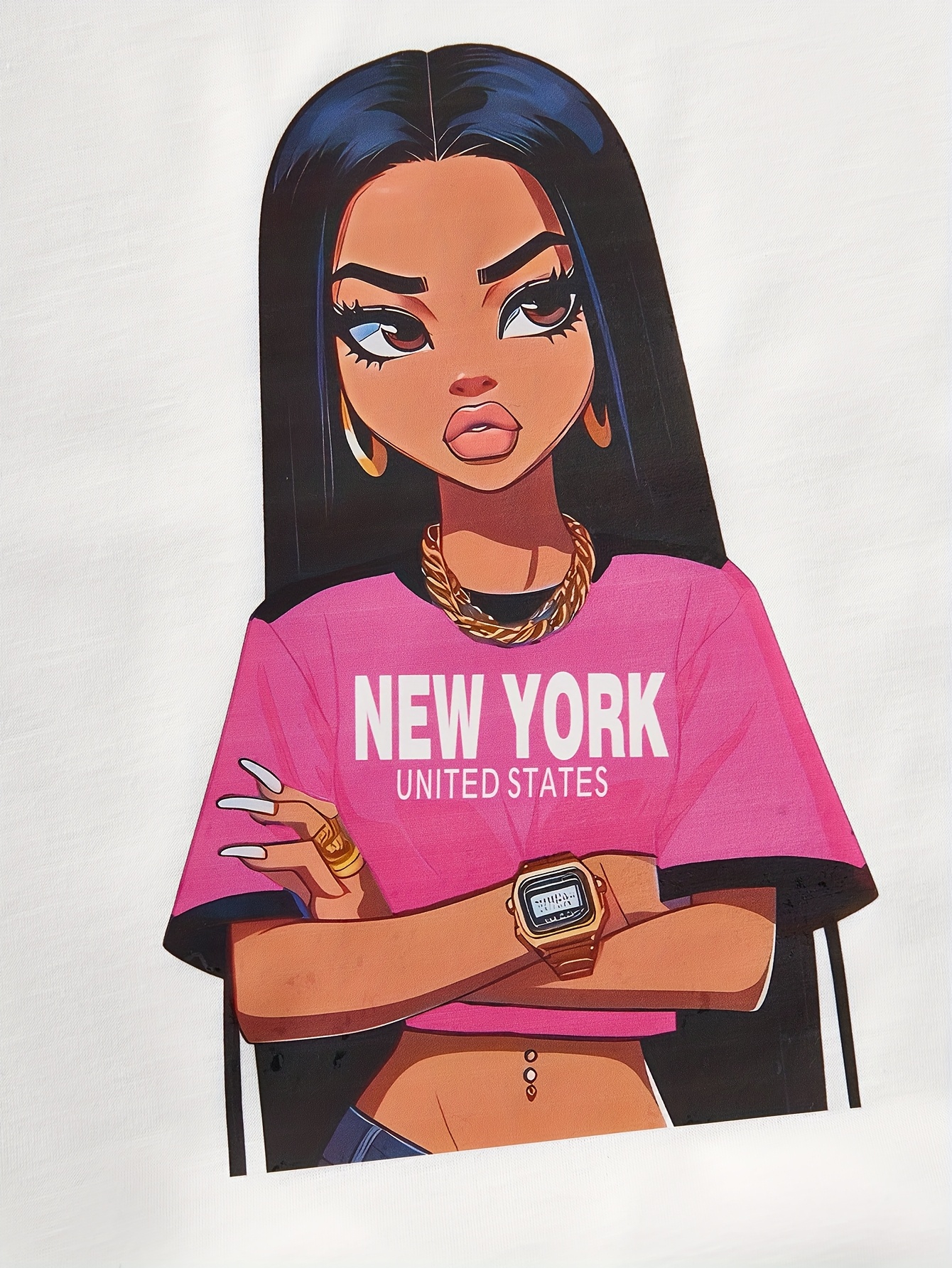 Teen Girls Y2K Streetwear T-Shirt Cargo Pants 2-Piece Set Spring Summer - 图片 39