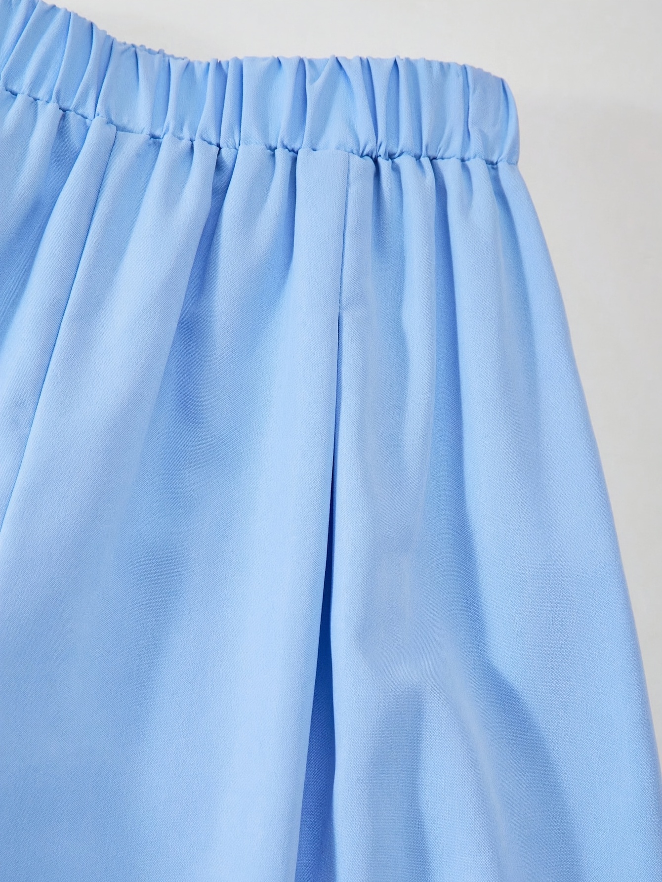 Girls Blazer Vest Wide Leg Pants 2-Piece Set Solid Spring Summer Stretch - 图片 4