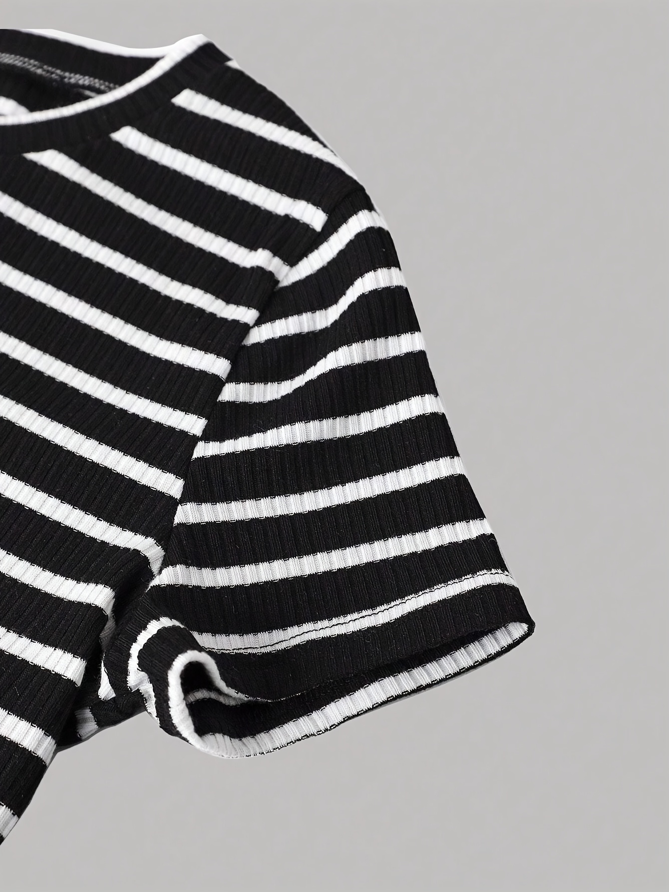 Girls Striped Star Print Striped Top Flare Pants 2-Piece Set Summer - 图片 5