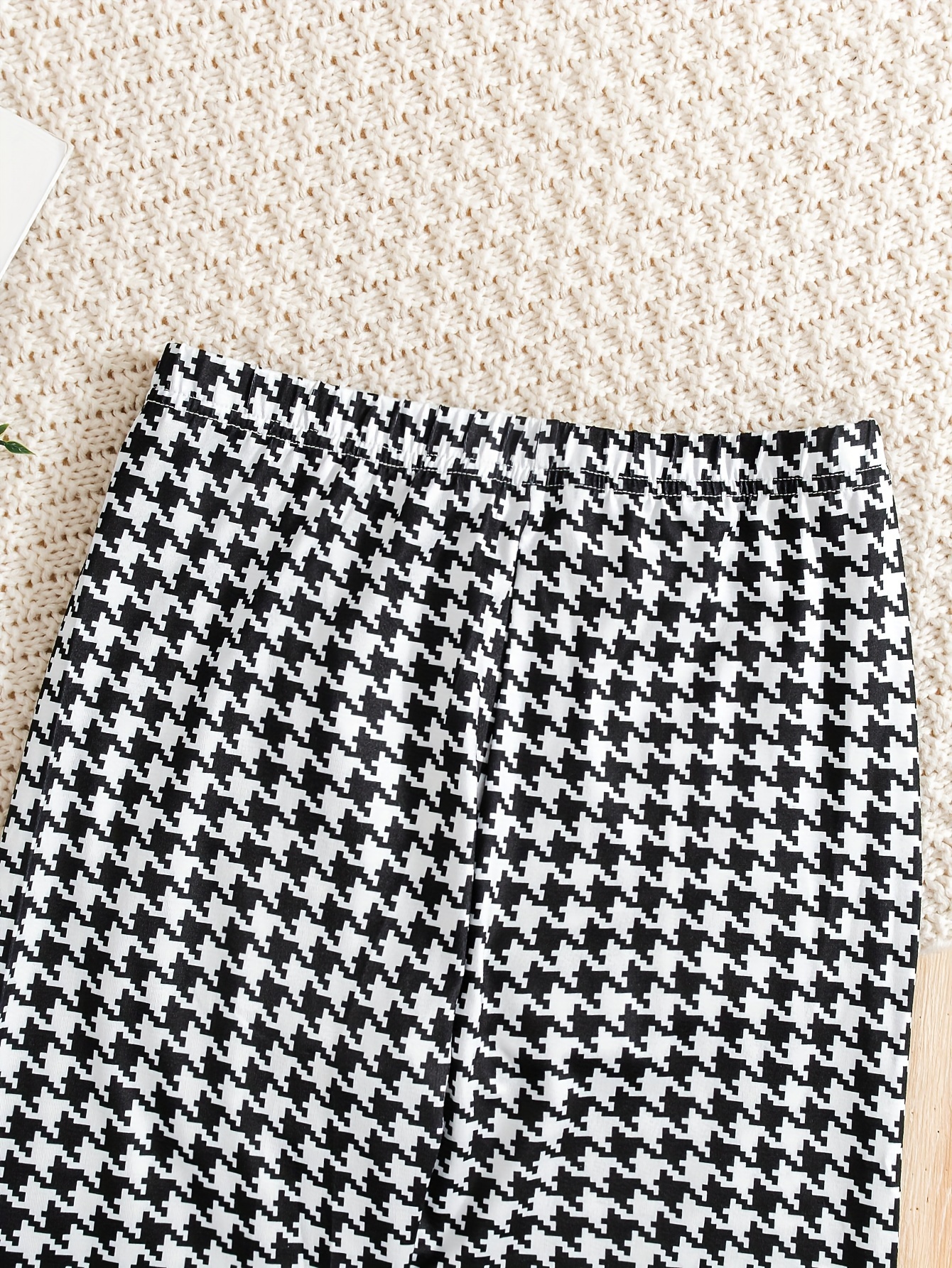 Girls Houndstooth Leggings Fall - 图片 7