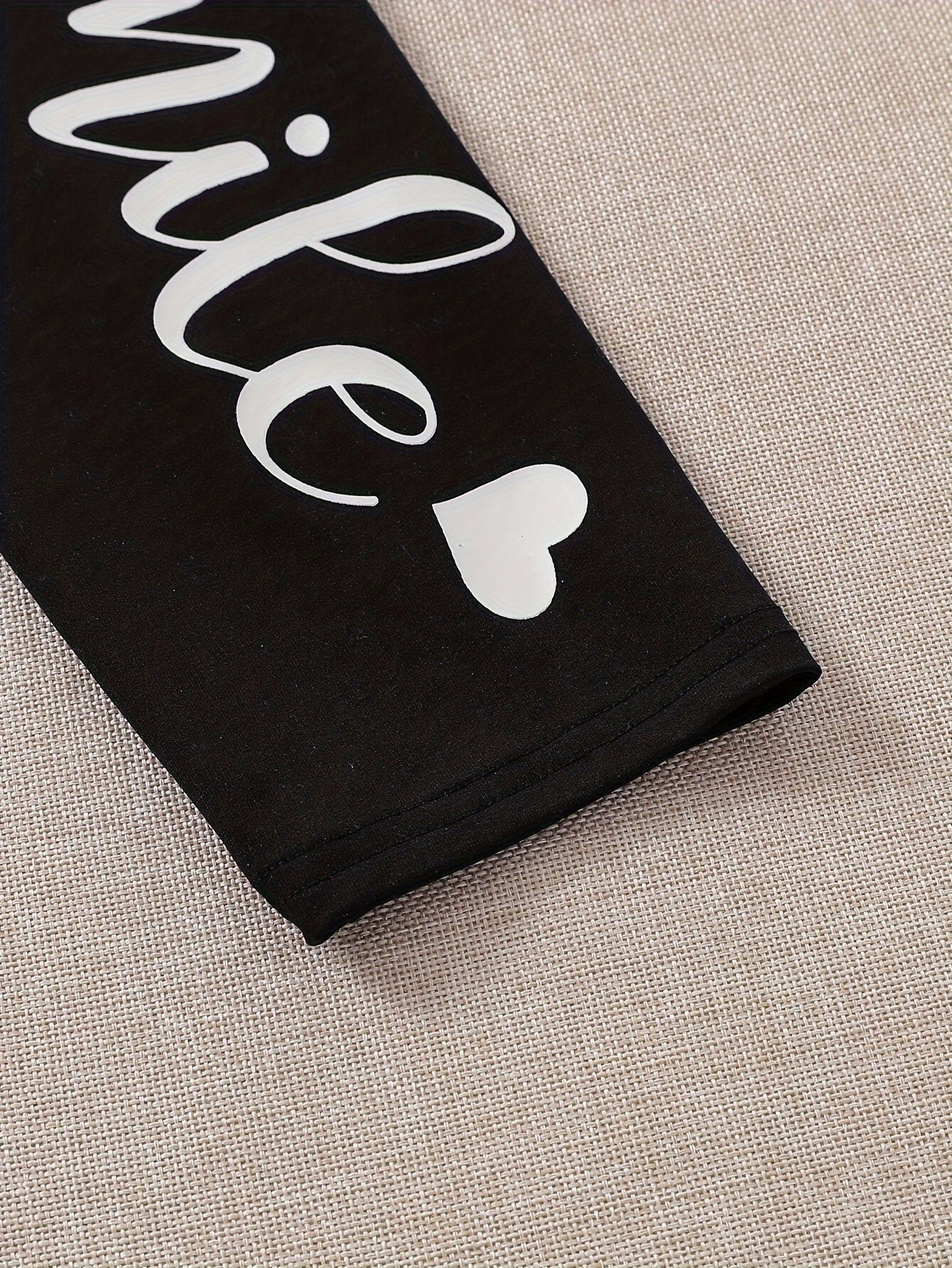 Girls Letter Print Leggings Fall - 图片 4