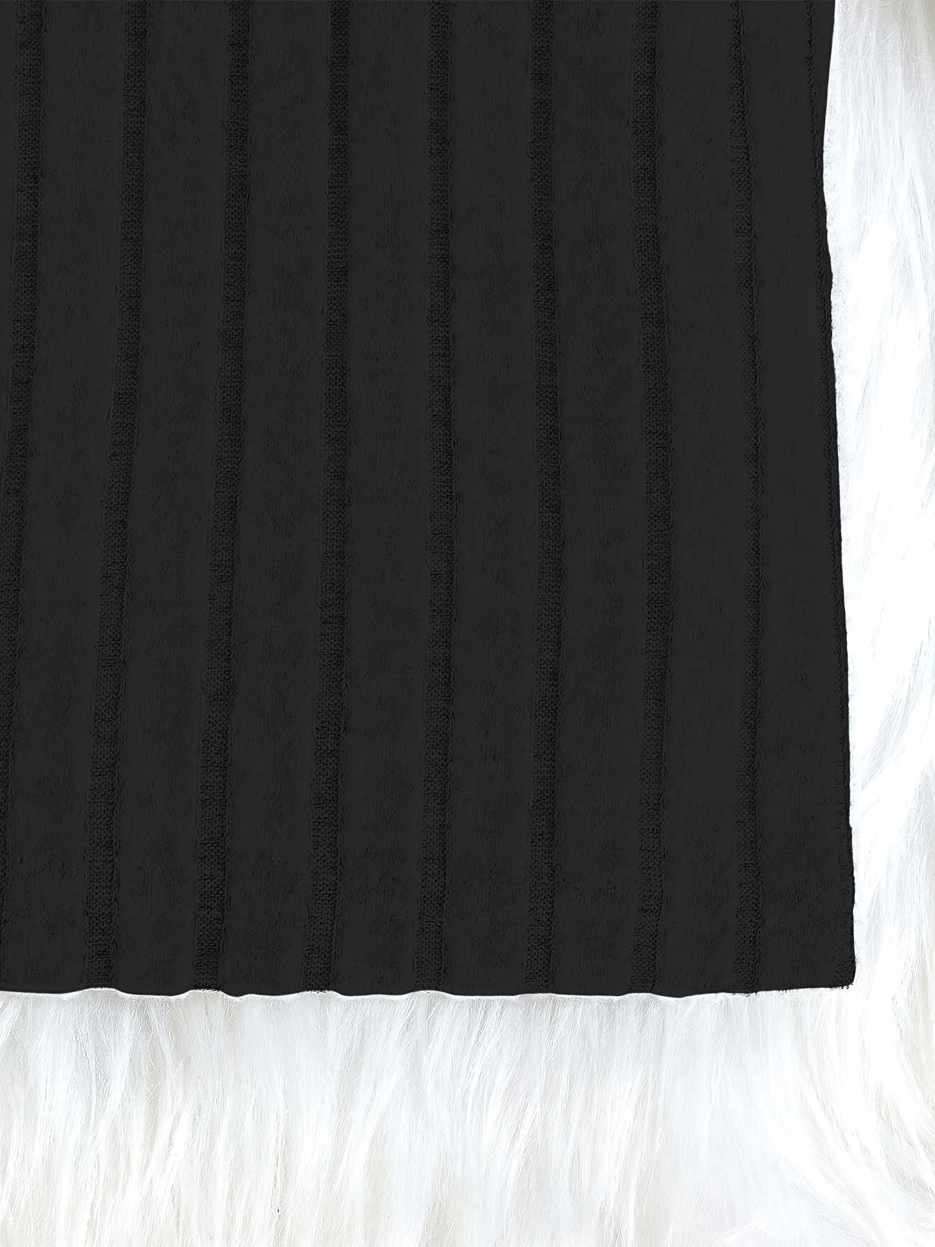 Girls Colorblock Ribbed Sweater Dress Fall - 图片 5