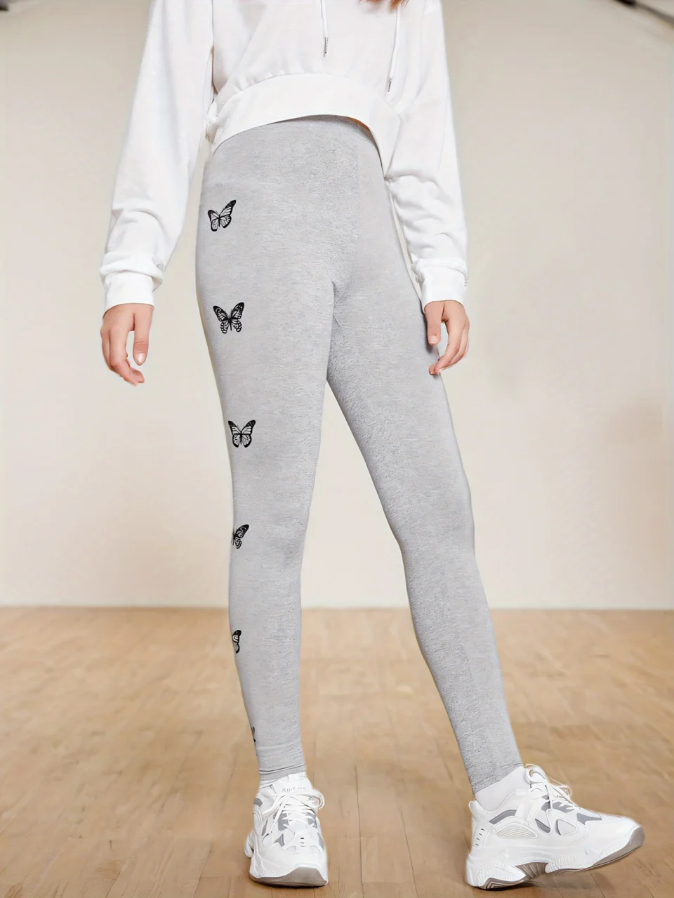 Girls Butterfly Print Leggings Fall