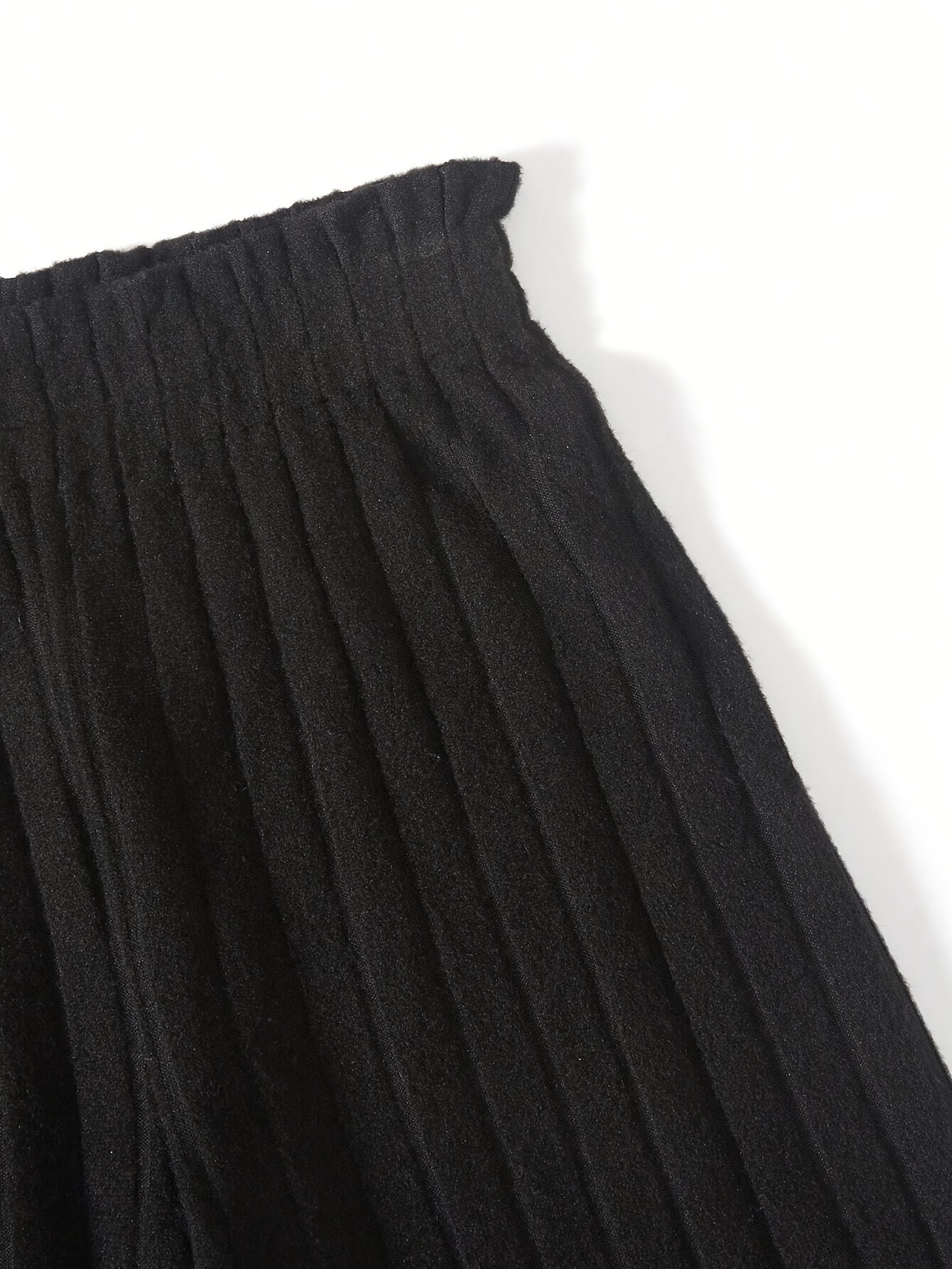Girls Ribbed Solid Wide Leg Pants All Season - 图片 3