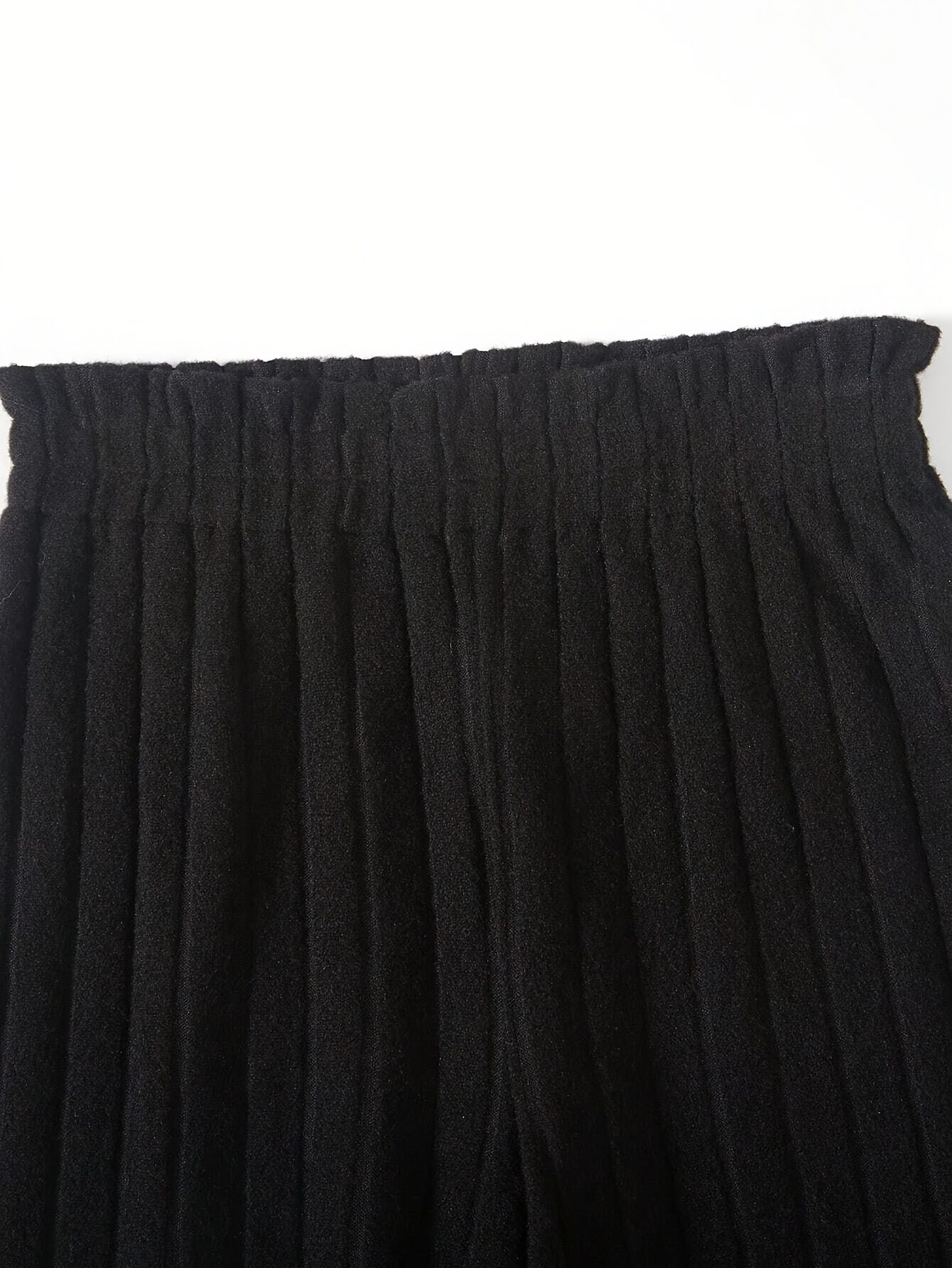 Girls Ribbed Solid Wide Leg Pants All Season - 图片 4