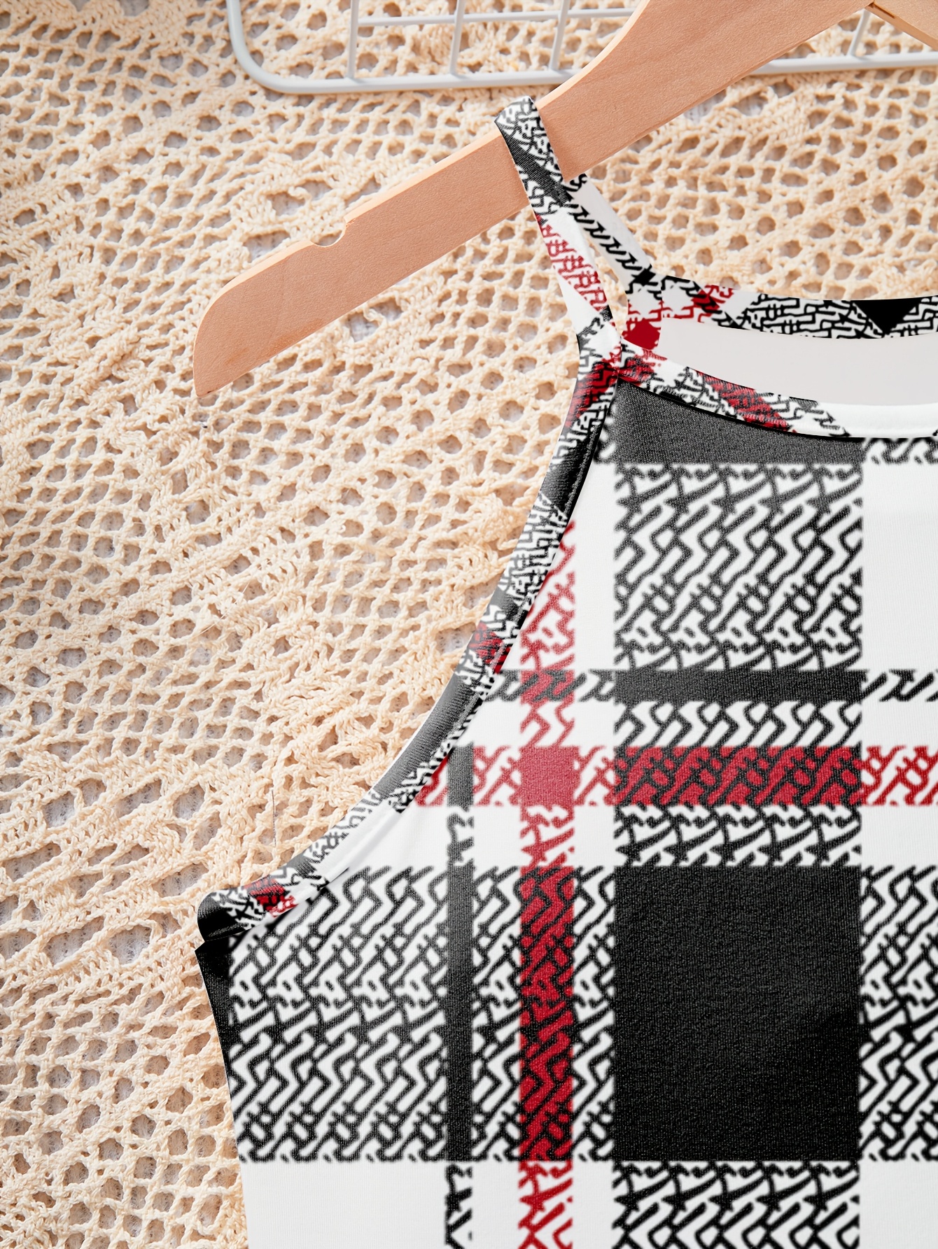 Girls Plaid Cami Dress Summer - 图片 3