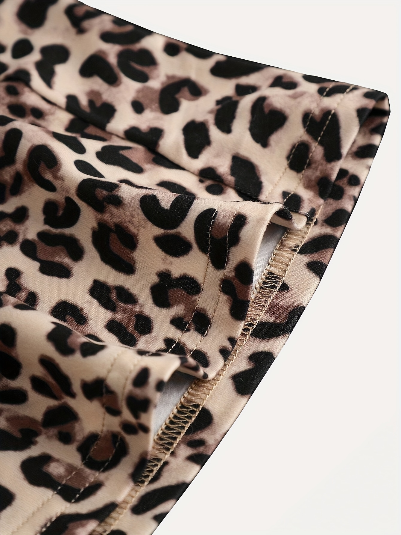 Girls Leopard Print Flare Pants All Season - 图片 20