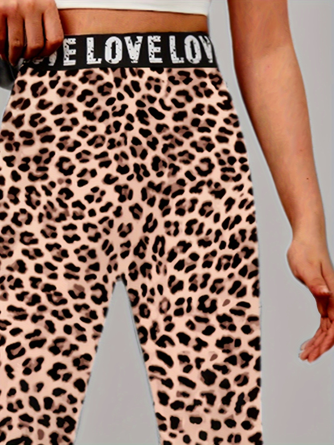 Girls Leopard Print Flare Pants All Season - 图片 18