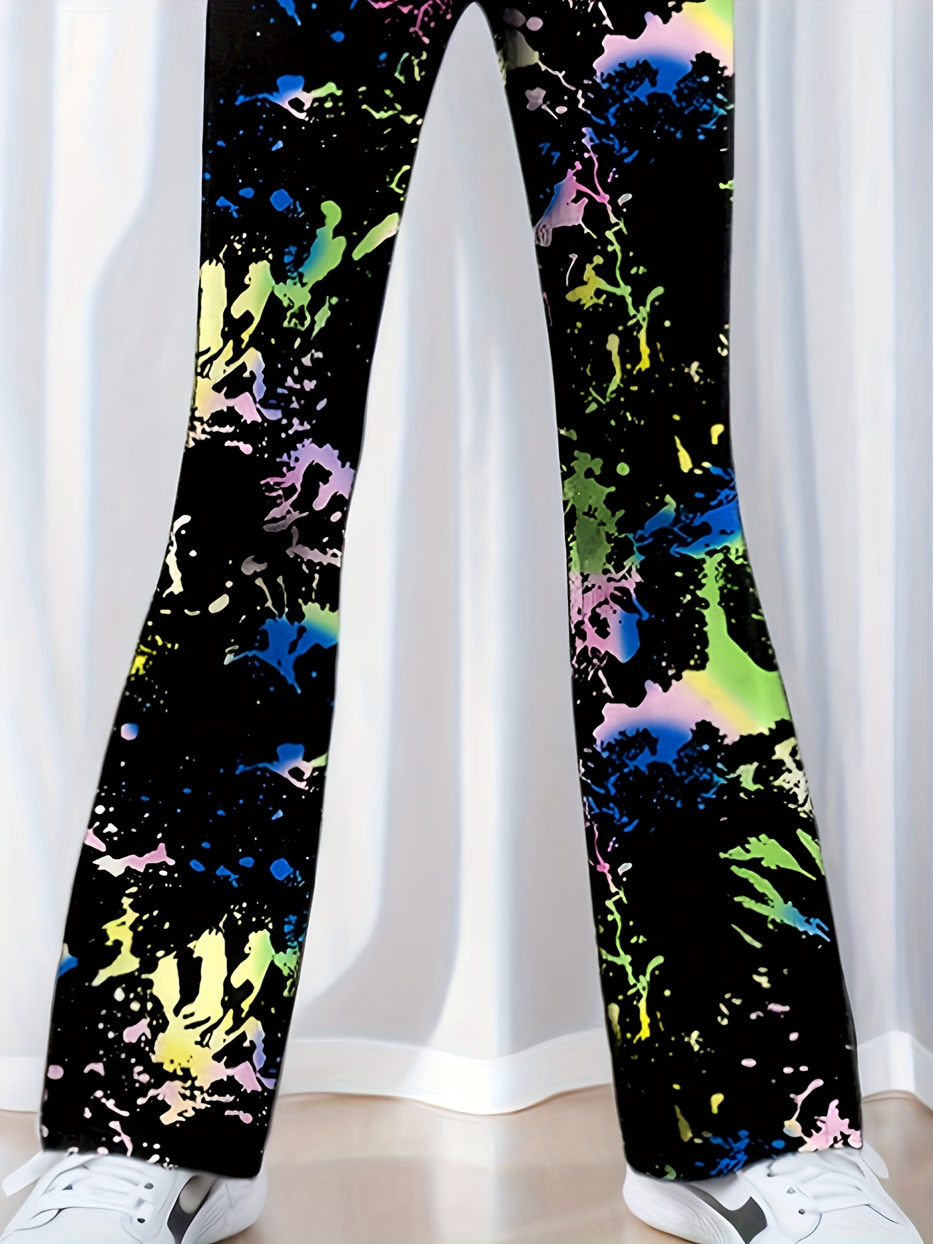 Girls Leopard Print Flare Pants All Season - 图片 8
