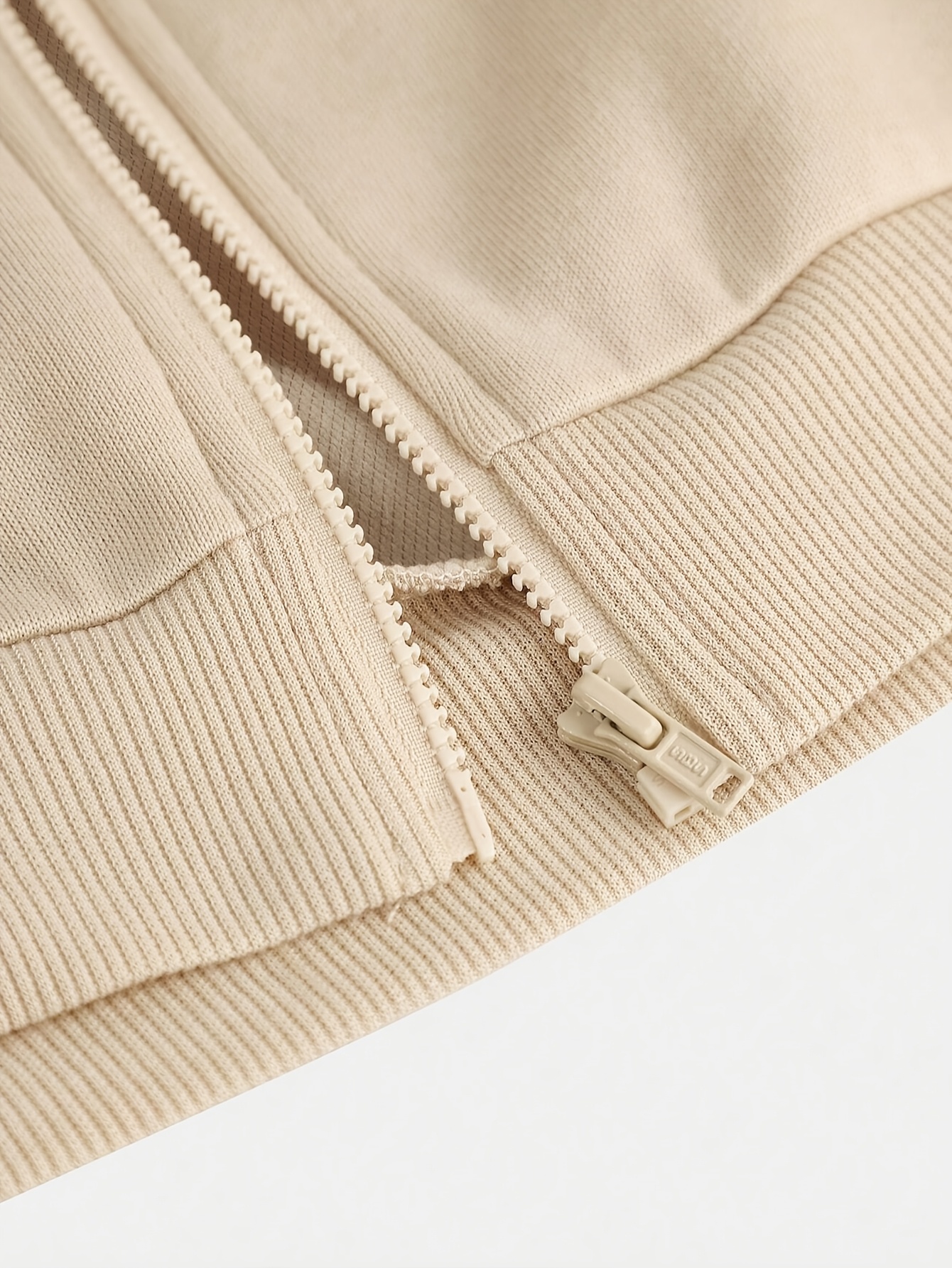 Girls Solid Zip Jacket Jacket Wide Leg Pants 2-Piece Set All Season - 图片 4