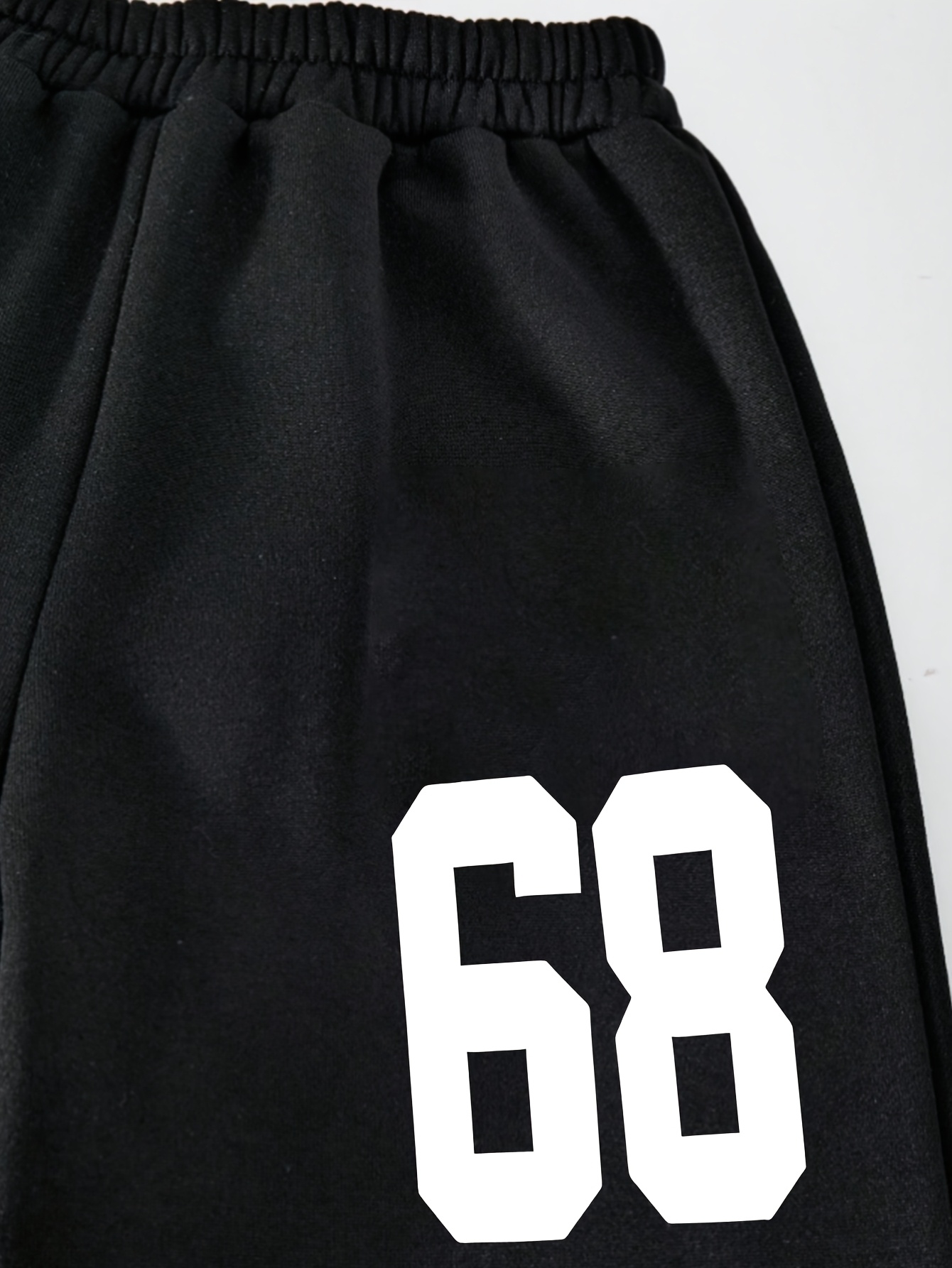 Girls Number Graphic Wide Leg Sweatpants Fall - 图片 3
