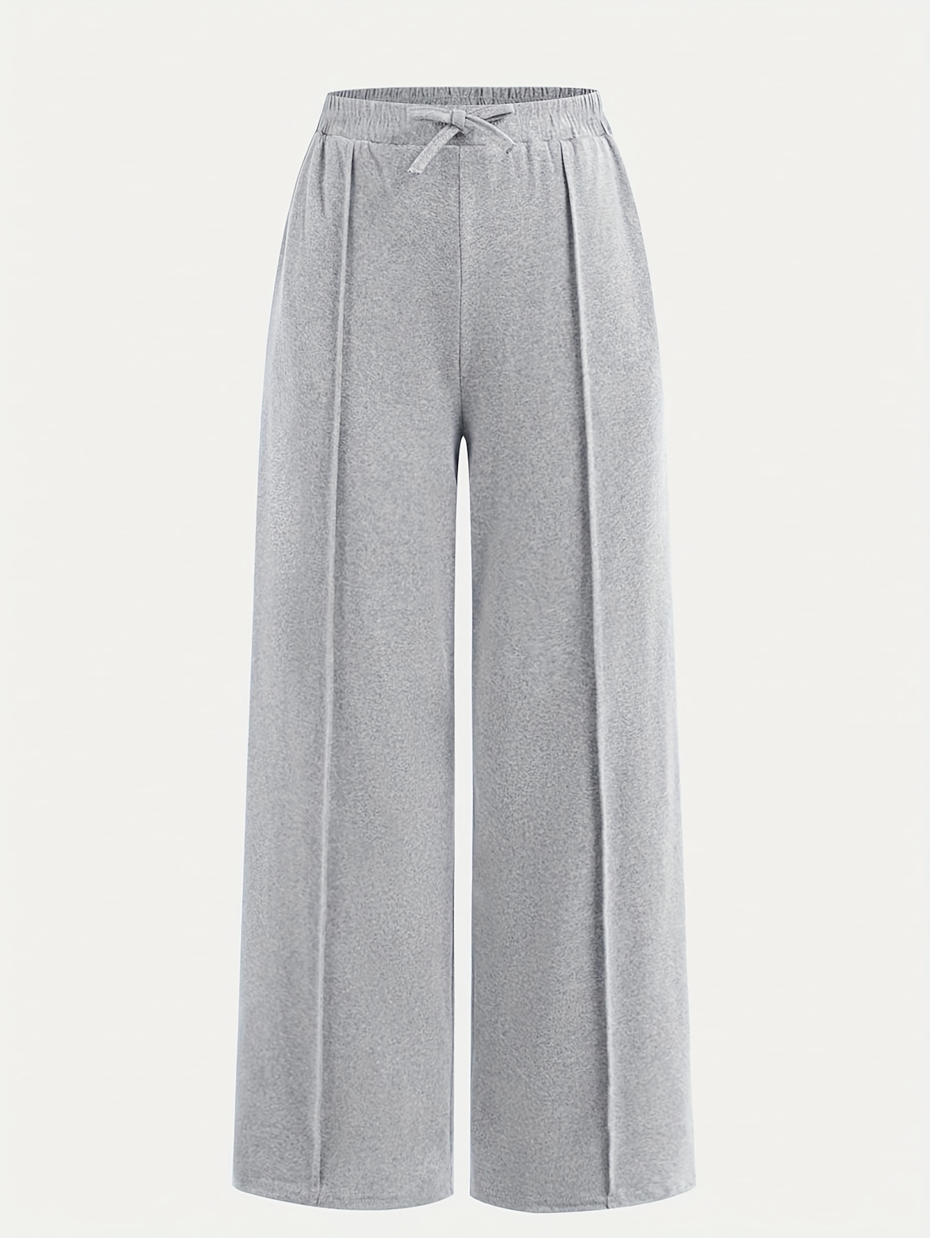 Girls Solid Button T-Shirt Straight Pants 2-Piece Set Spring Summer - 图片 5