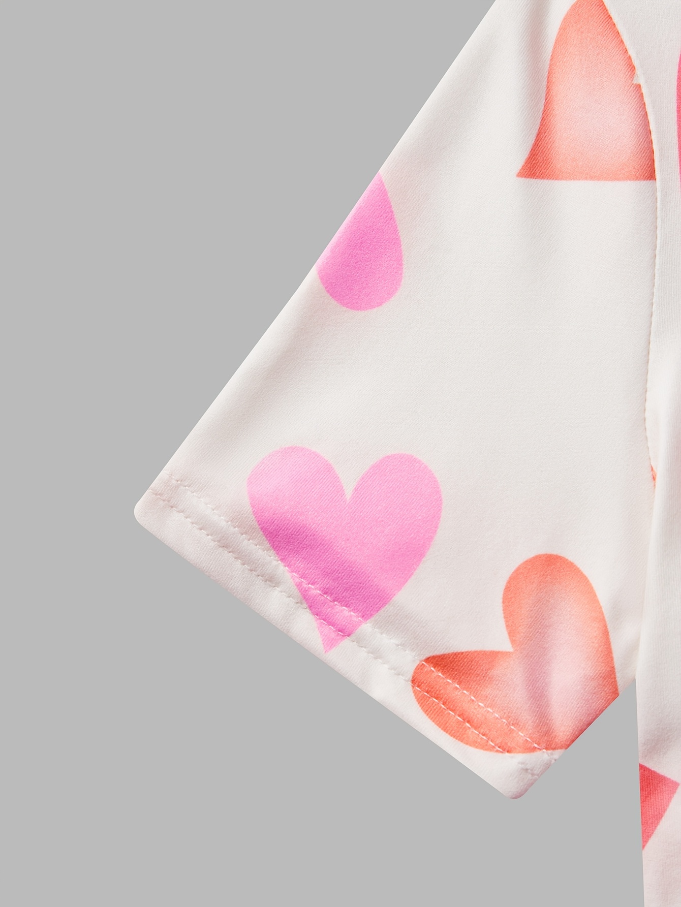 Girls Heart Graphic T-Shirts Summer - 图片 15