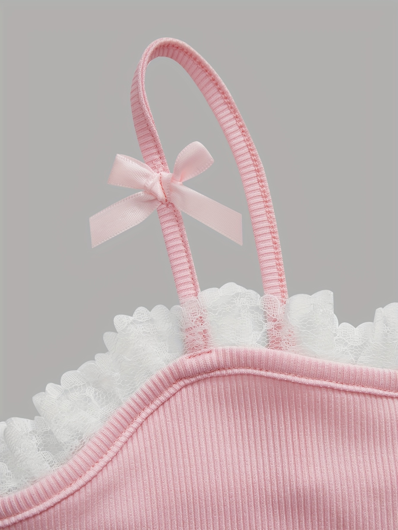 Girls Bow Ruffle Cami Tops Summer - 图片 5