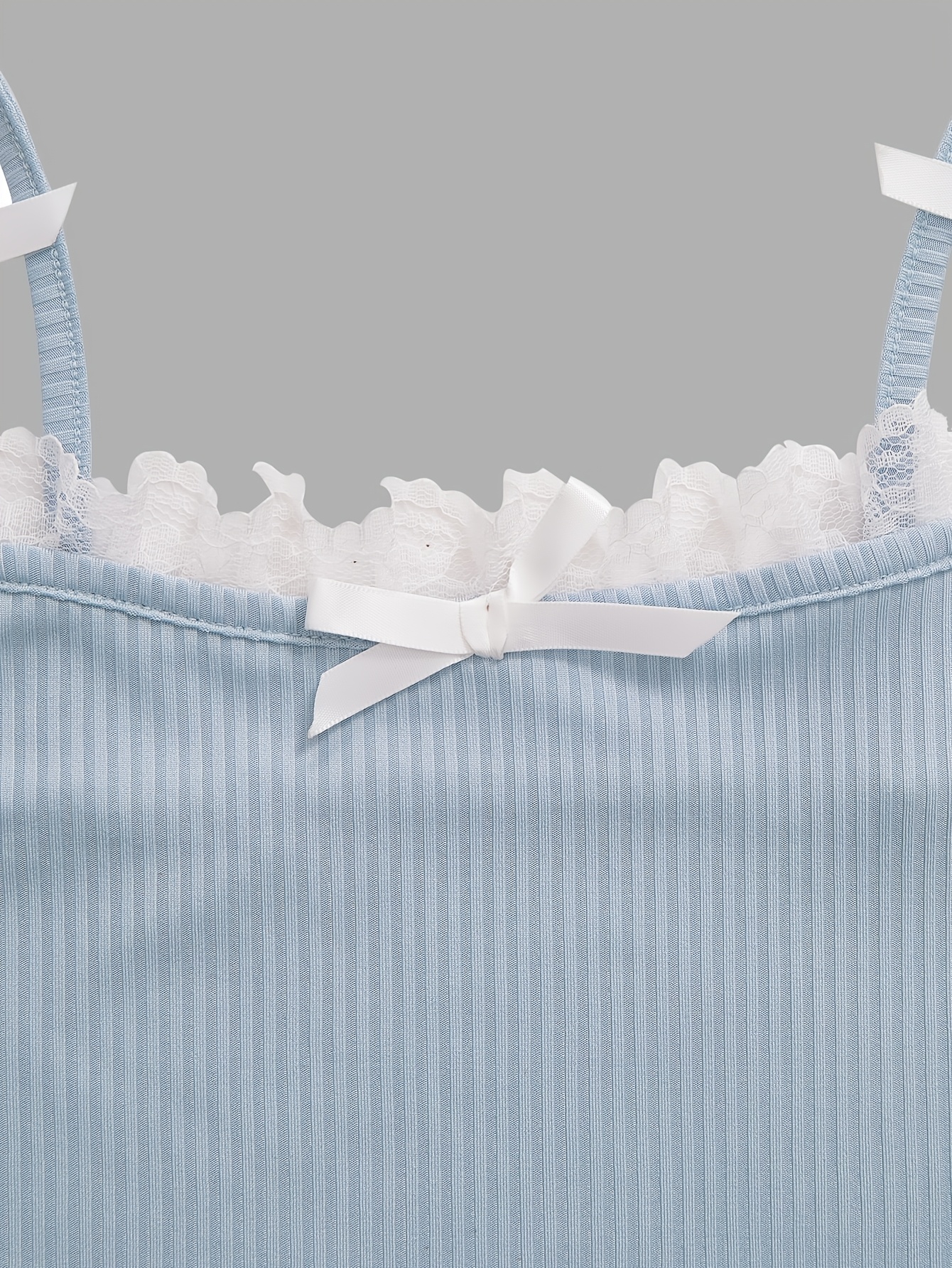Girls Bow Ruffle Cami Tops Summer - 图片 4