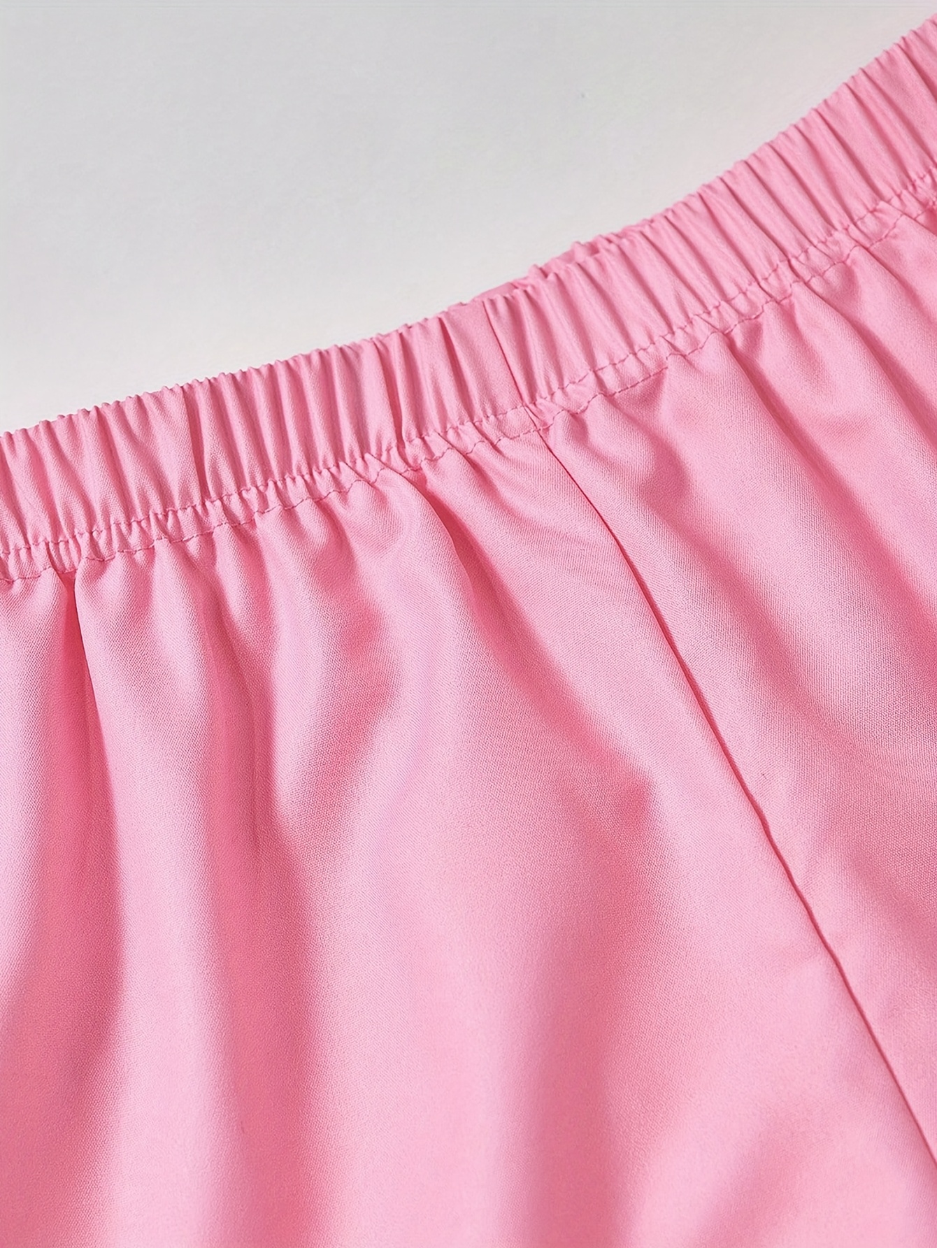 Girls Letter Print Bow T-Shirt Bow Wide Leg Pants 2-Piece Set All Season - 图片 6