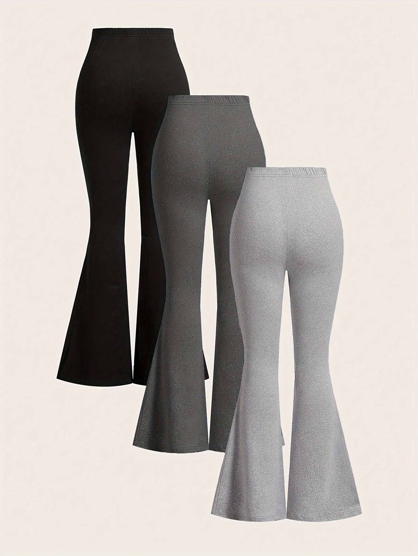 Girls Heart Print Star Print Flare Pants All Season - 图片 4