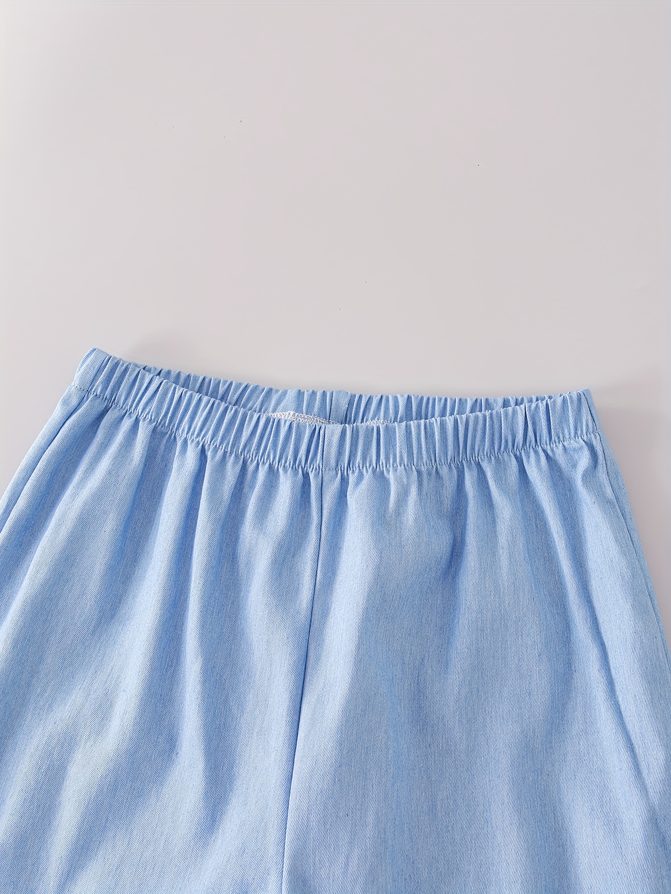 Girls Denim Ruffle Denim Top Jeans 2-Piece Set All Season - 图片 6