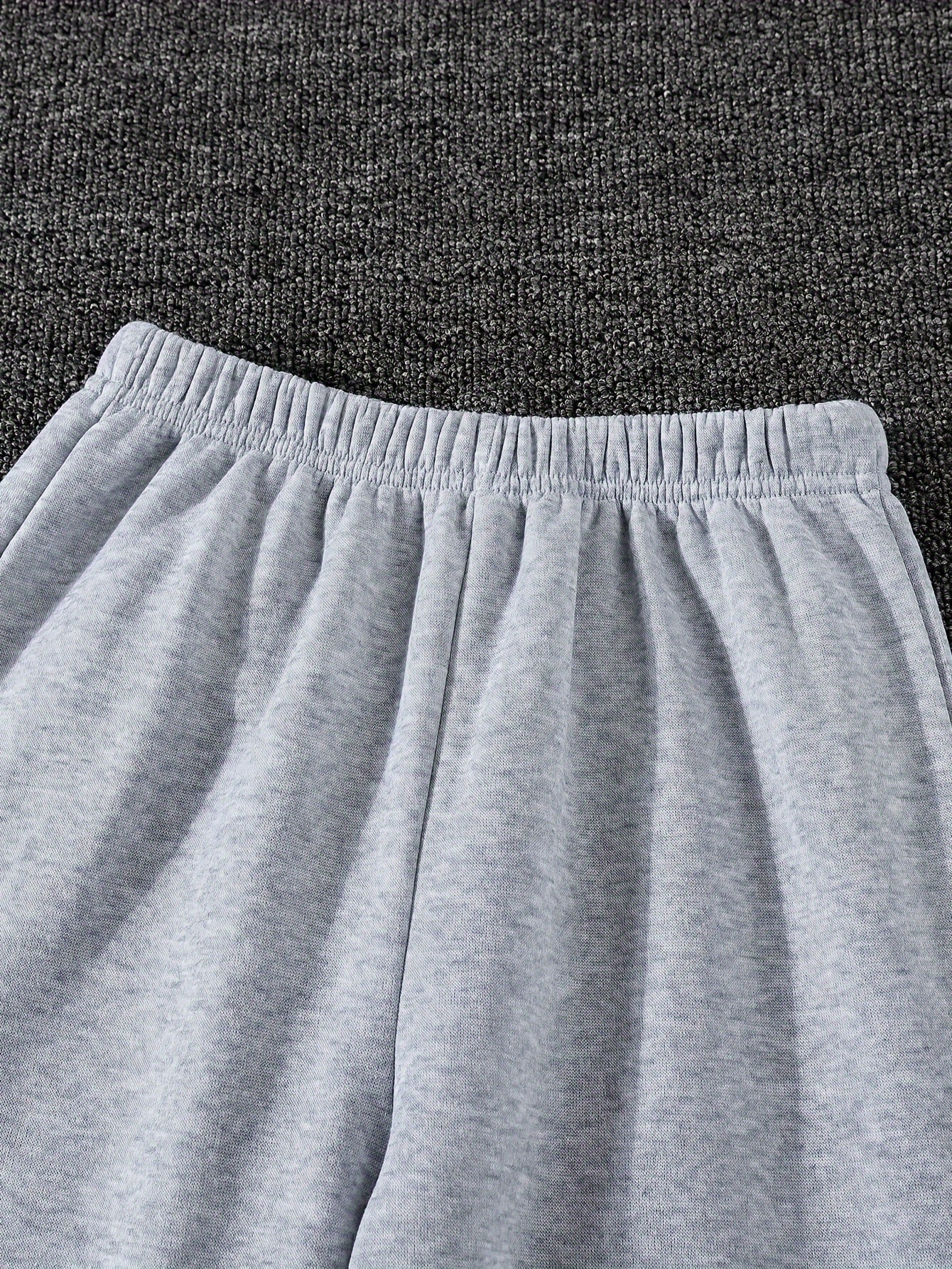 Girls Letter Print Fleece Sweatpants Fall Winter - 图片 5