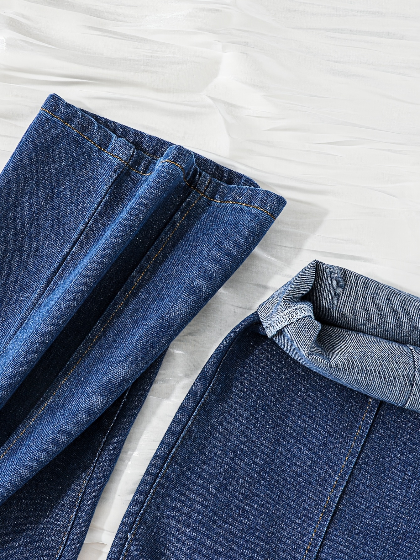 Girls Loose Fit Denim Jeans Spring Summer - 图片 5