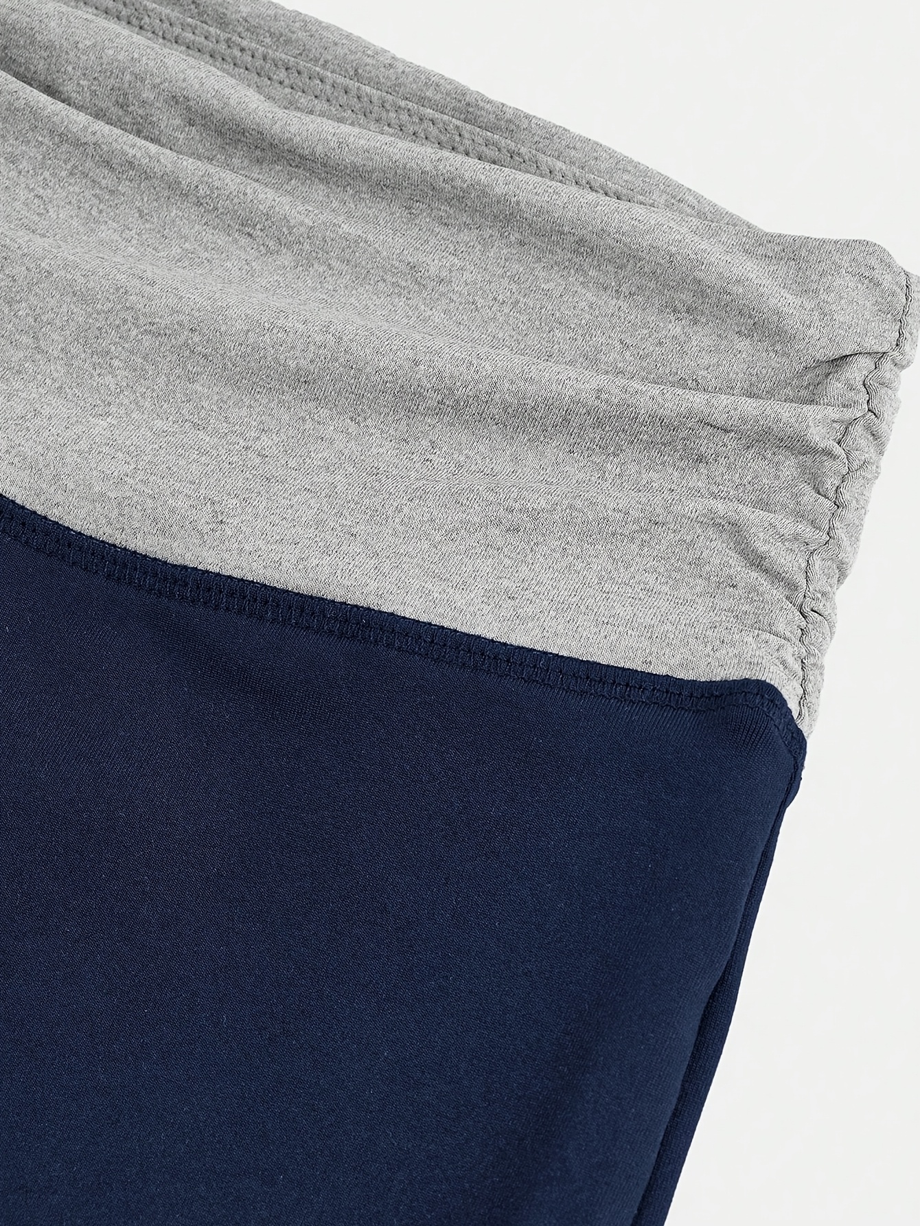 Girls Contrast Waist Streetwear Wide Leg Sweatpants Spring Summer - 图片 4