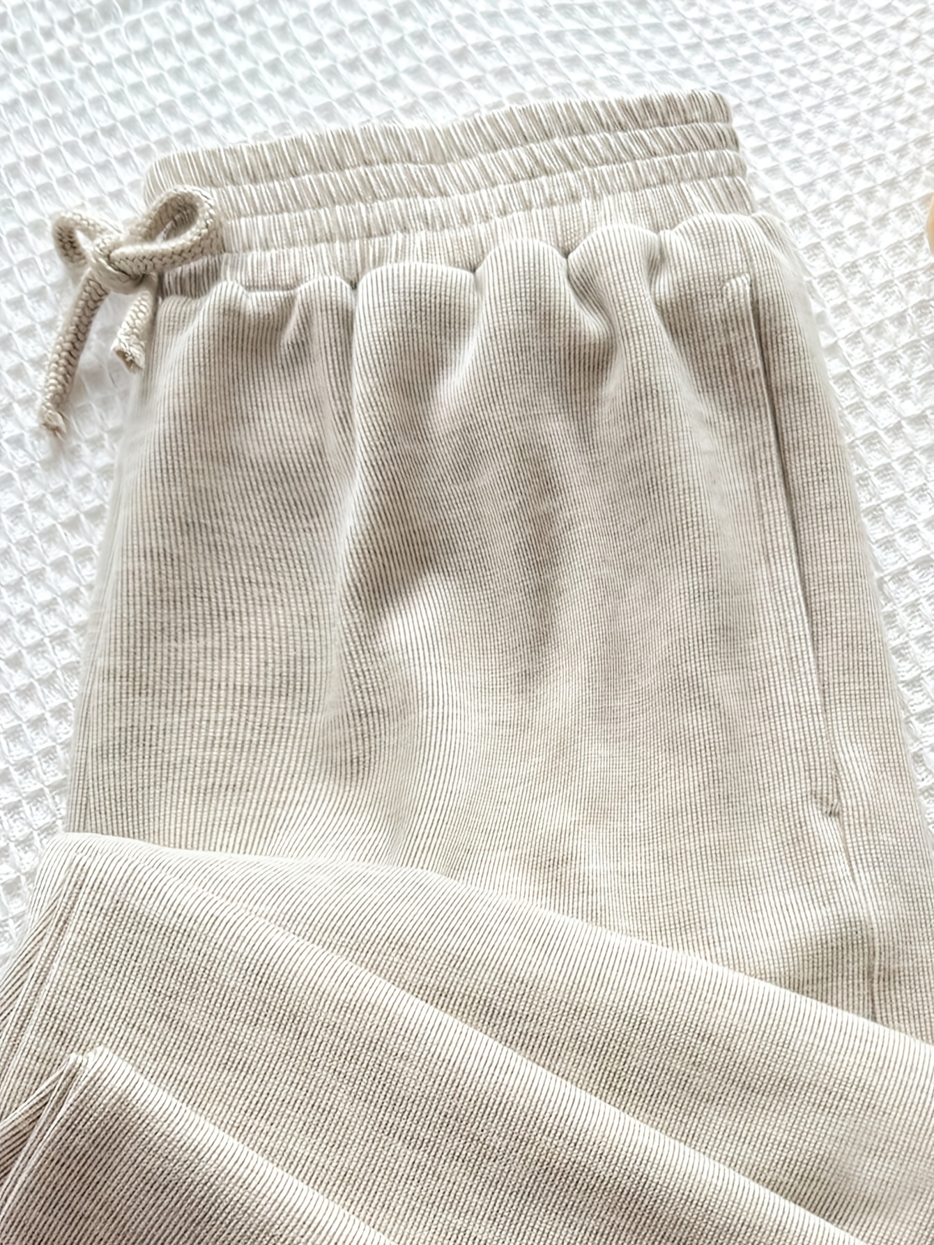 Girls Solid Pocket Straight Leg Pants Spring Summer - 图片 5