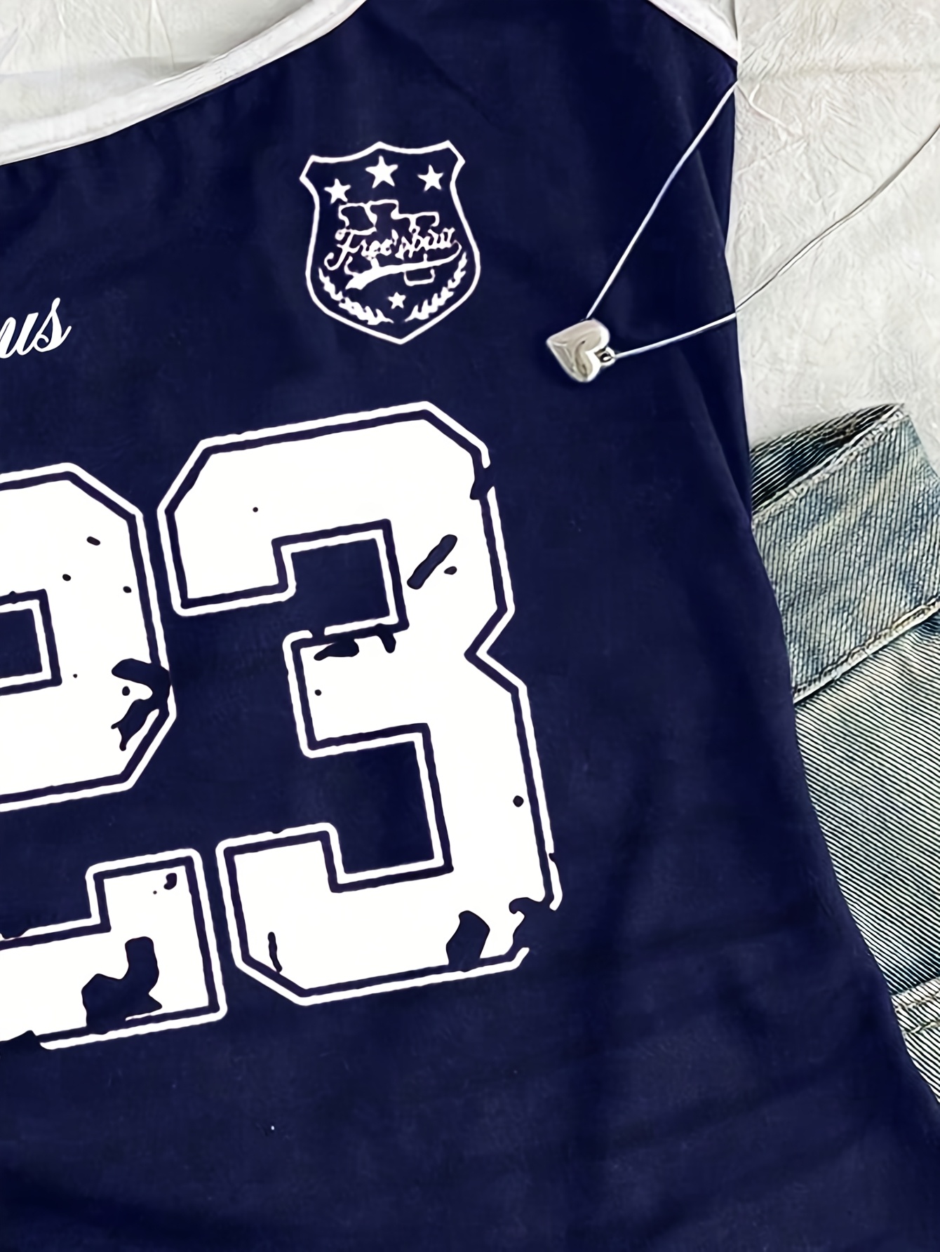 Girls Number Graphic Sporty Cami Top Summer - 图片 5
