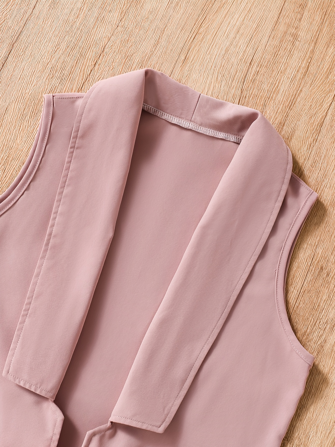 Girls Preppy Solid Blazer Vest Top Skirt 3-Piece Set Fall Winter - 图片 3